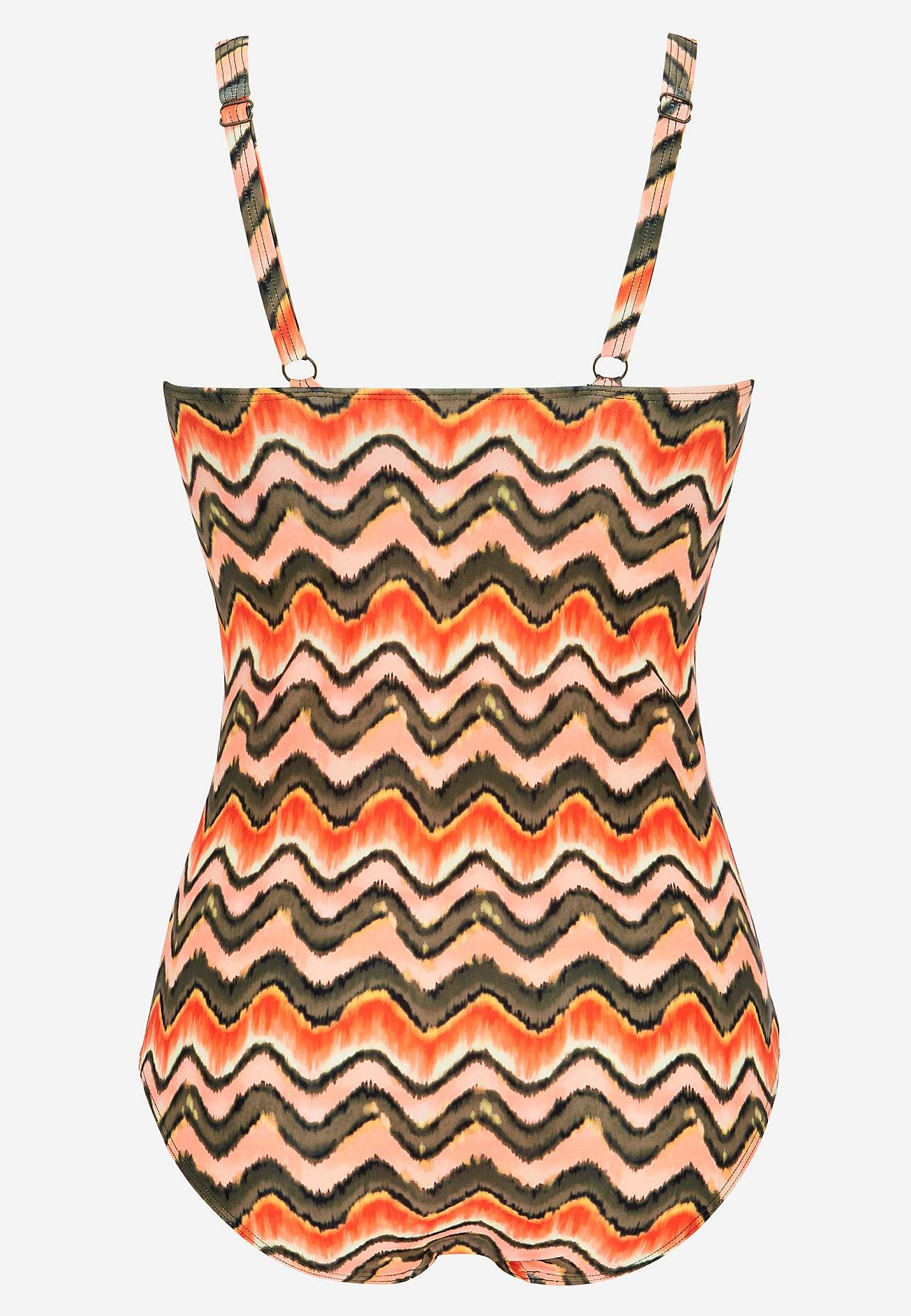 Patterned shaping swimsuit