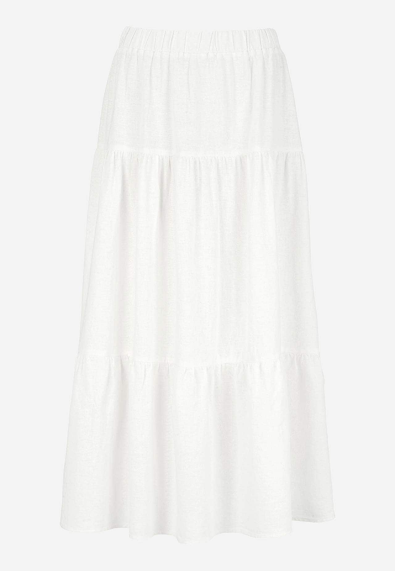 Frill skirt in linen mix Lisette