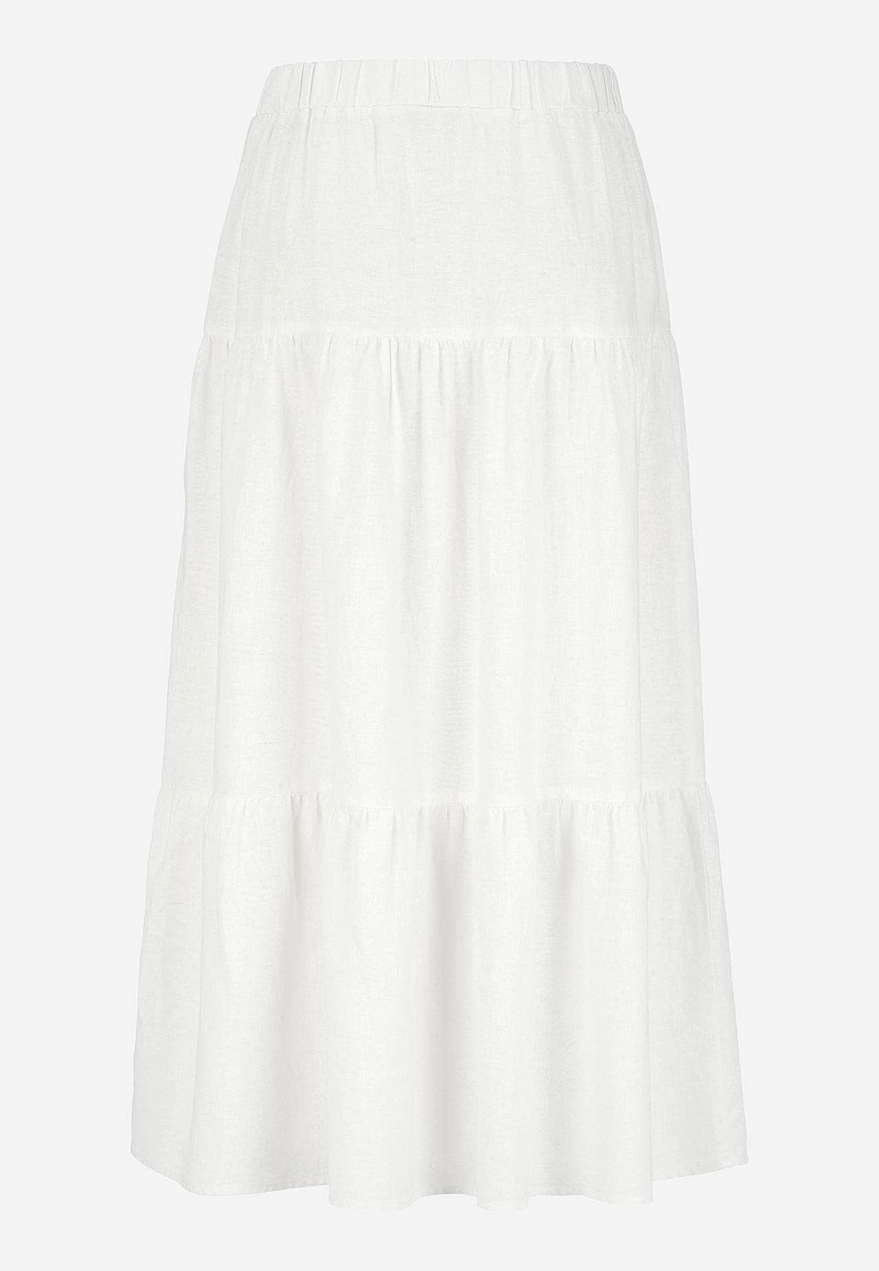 Frill skirt in linen mix Lisette