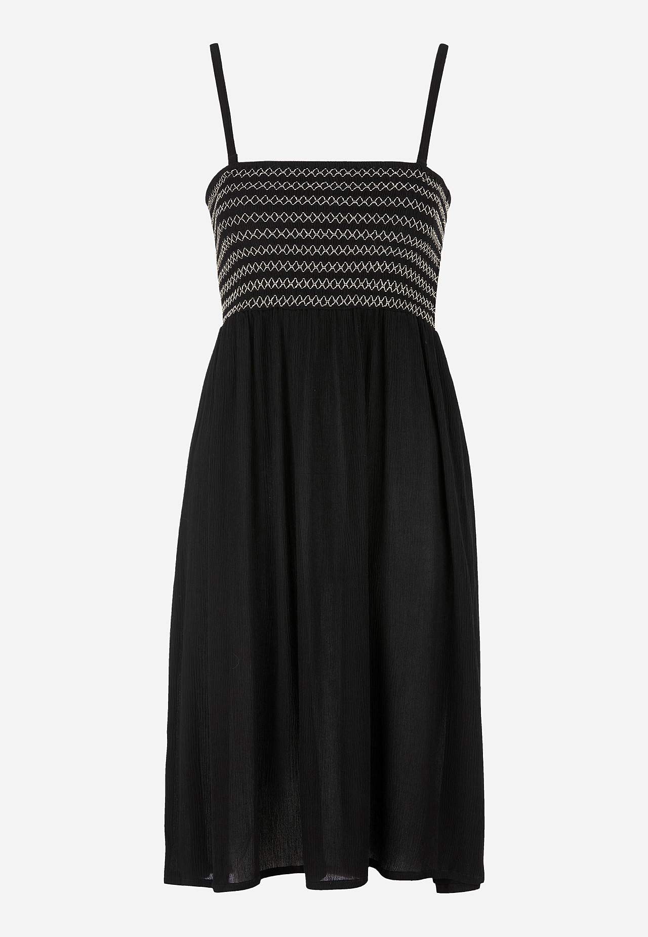 Dress with smocking