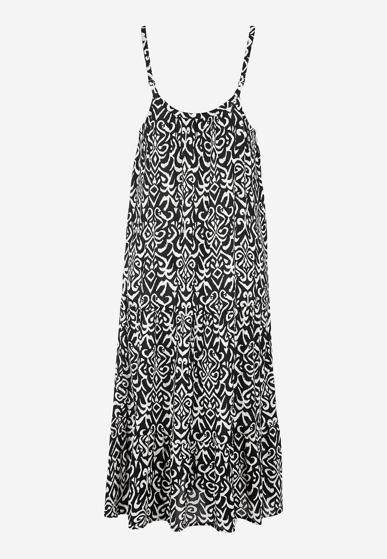 Beach dress with flounces