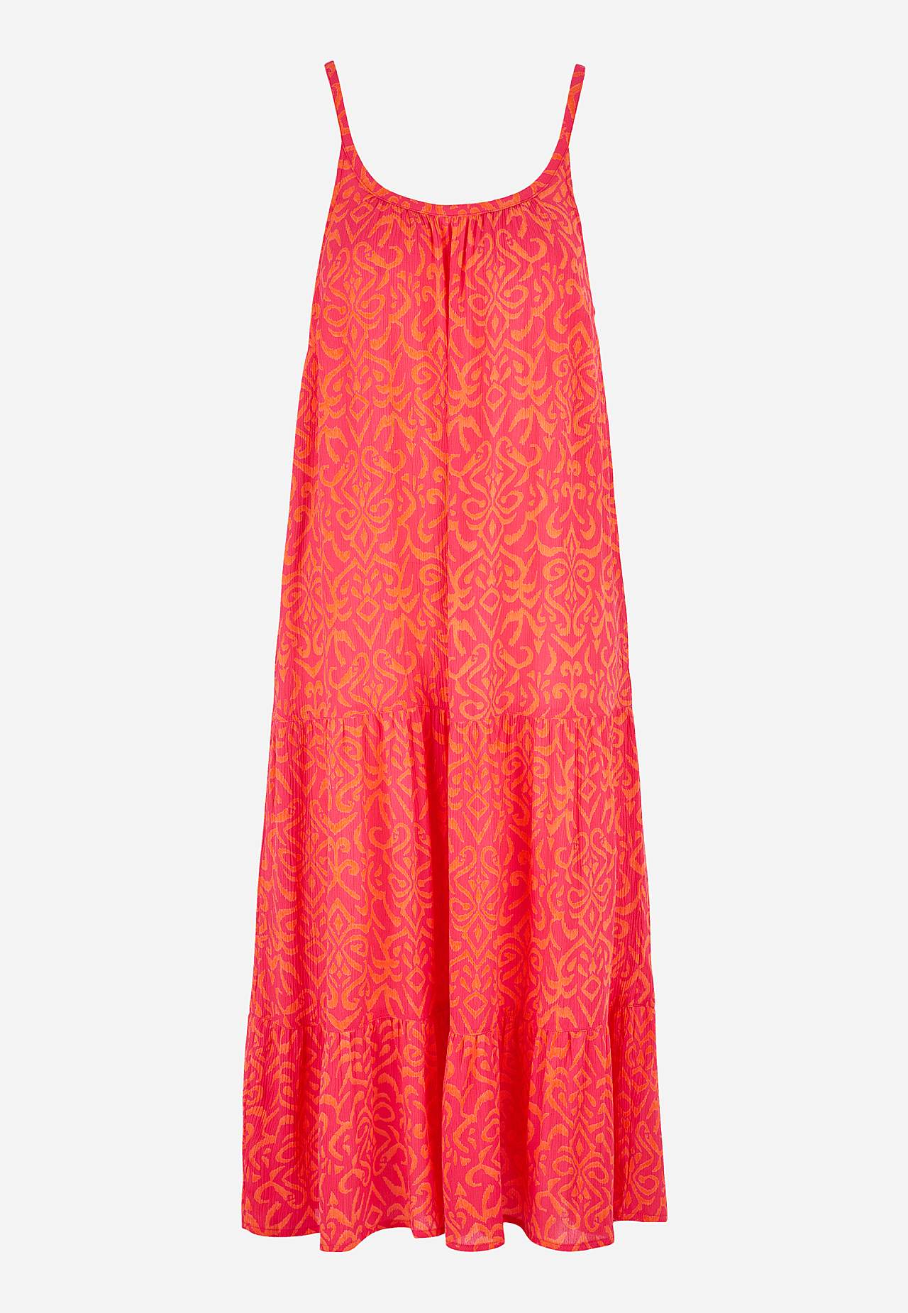 Beach dress with flounces