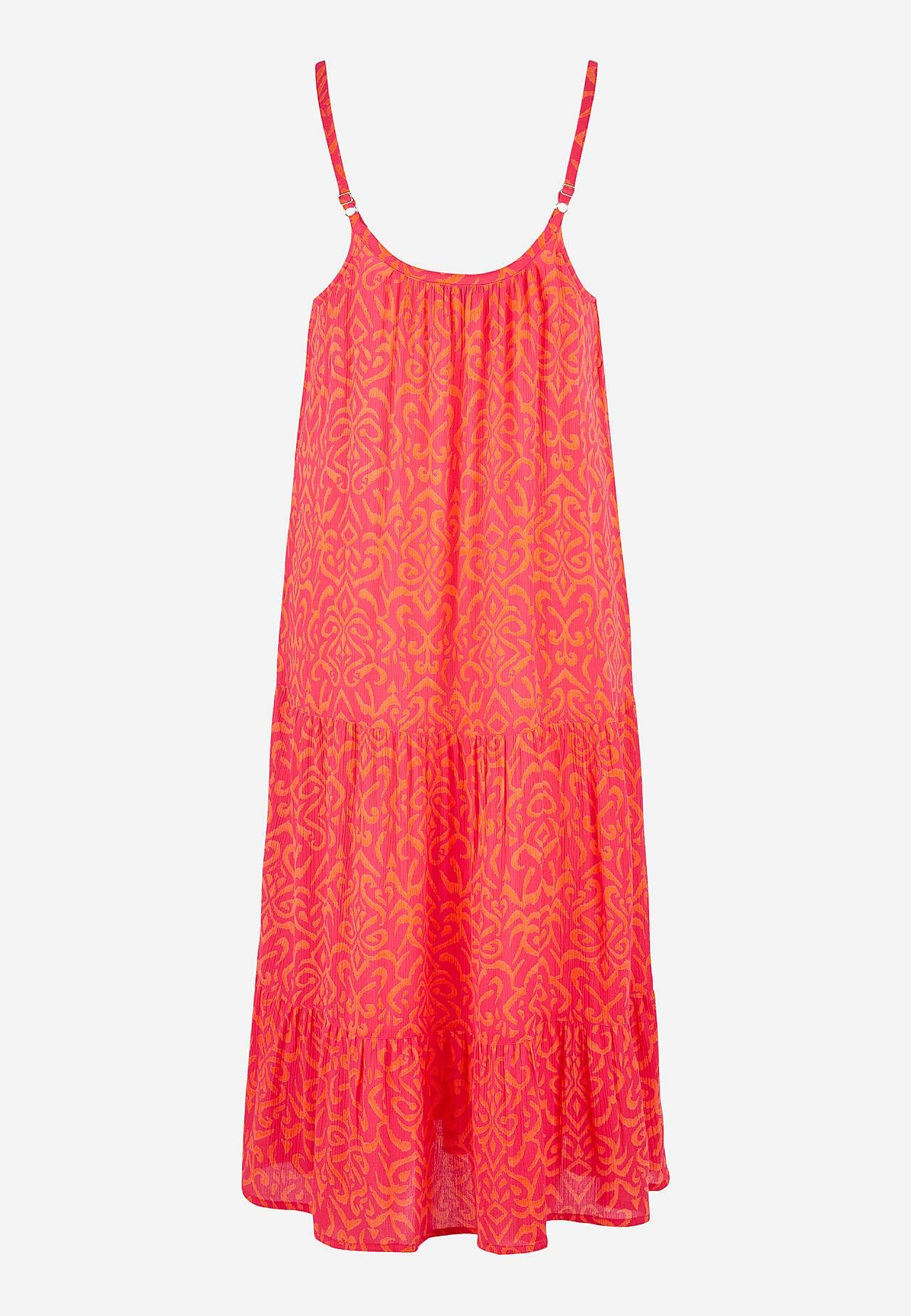 Beach dress with flounces