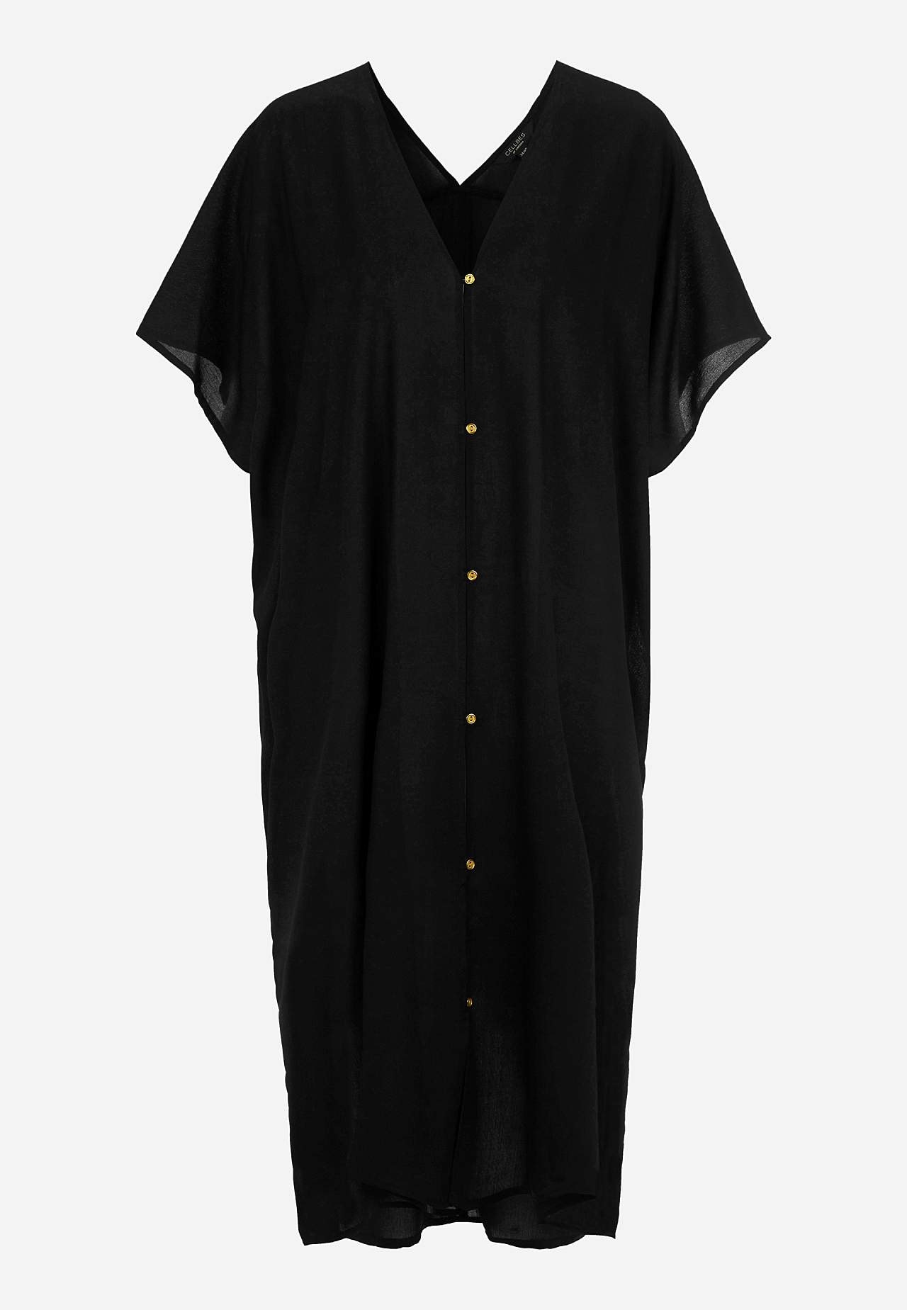 Beach caftan with buttons