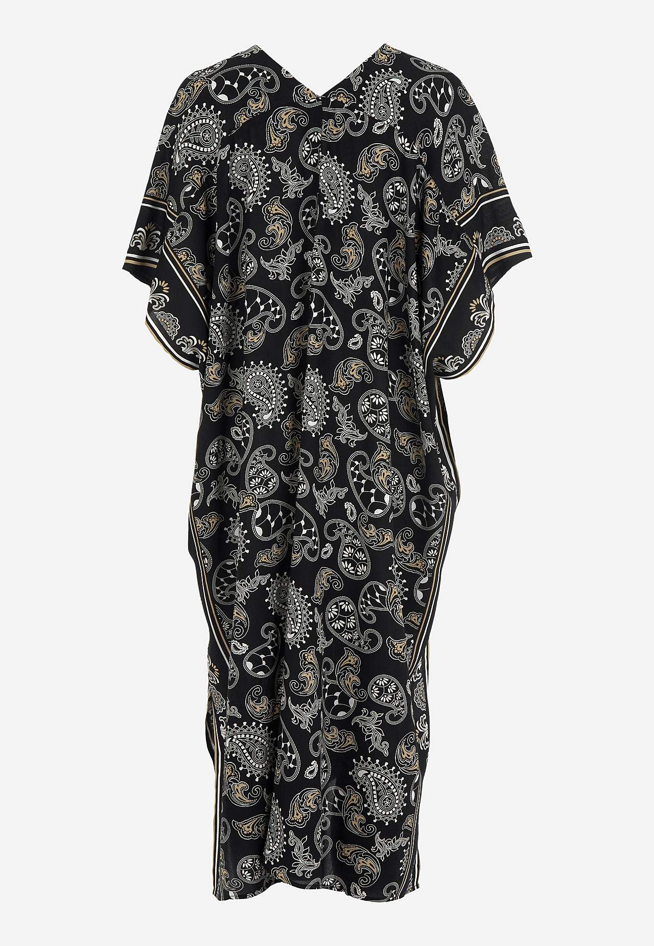 Beach caftan with buttons
