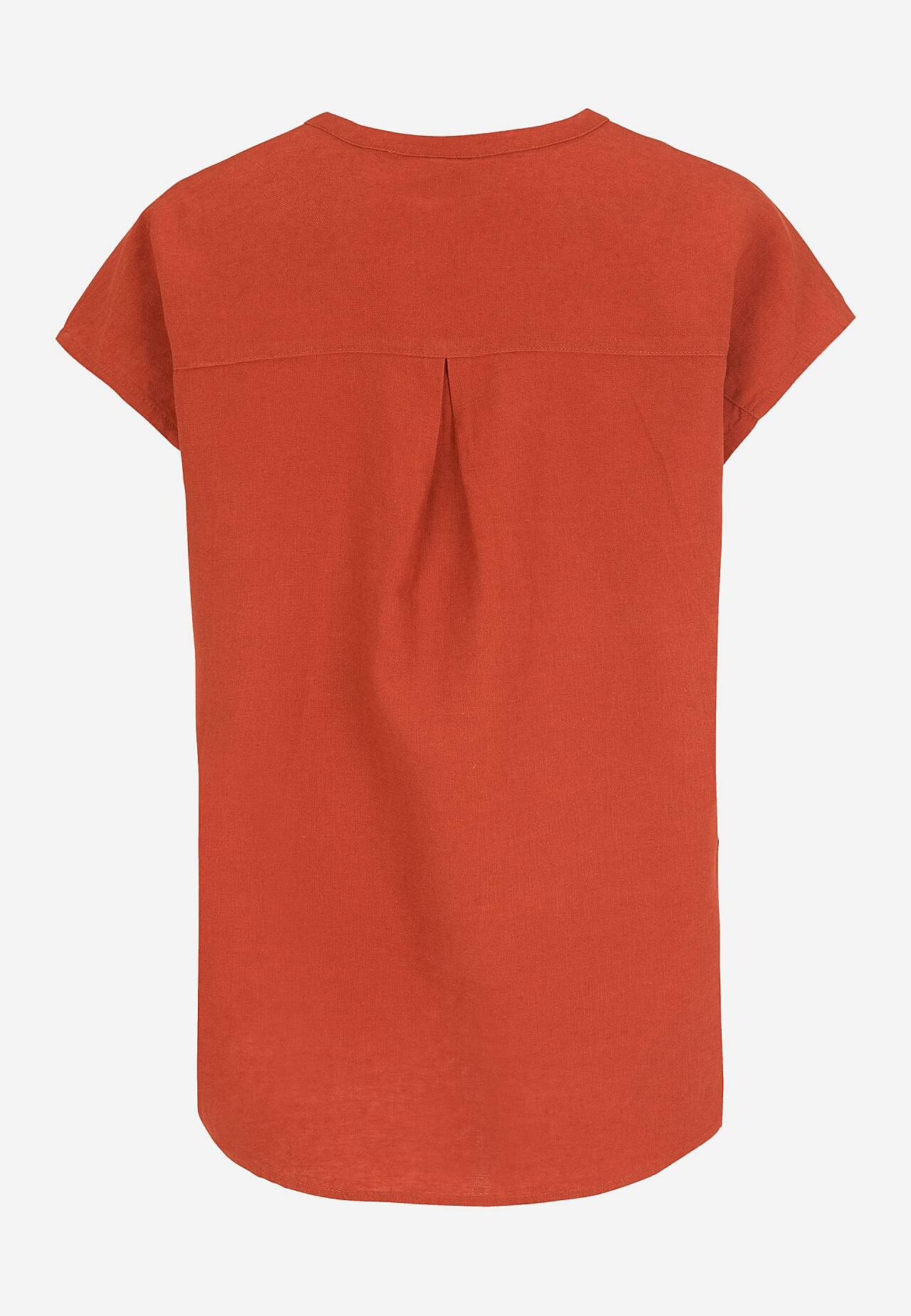 Linen tunic with cap sleeve Lisette