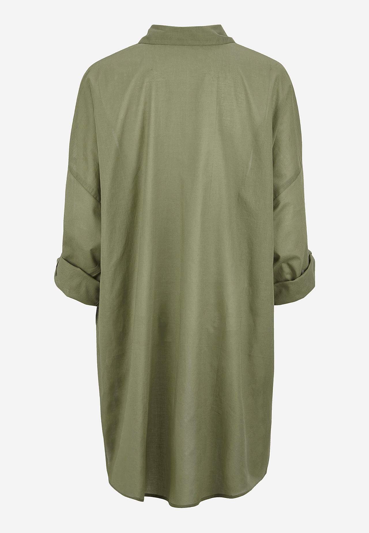 Beach shirt with foldable sleeves