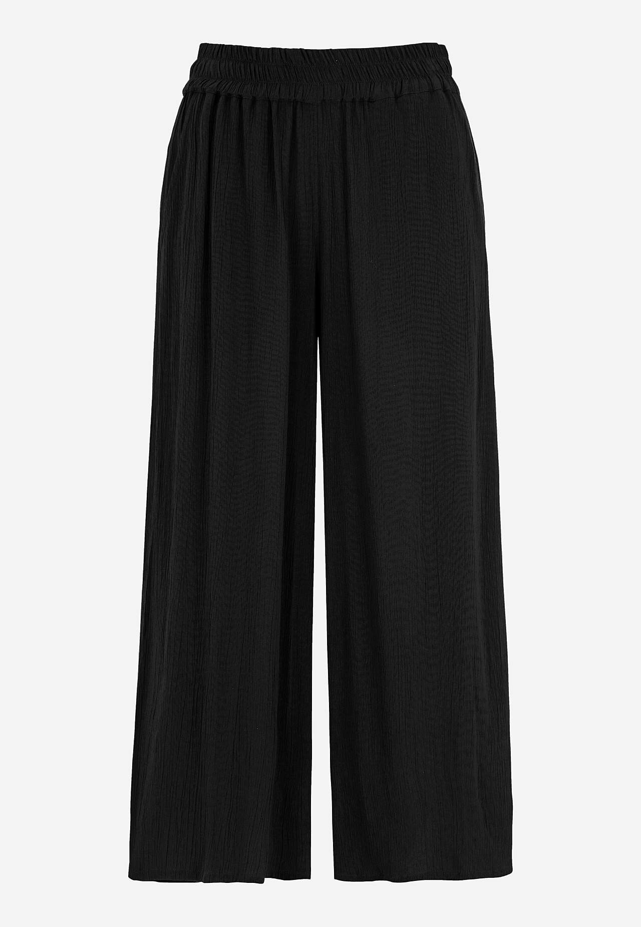 Crepe culotte trousers