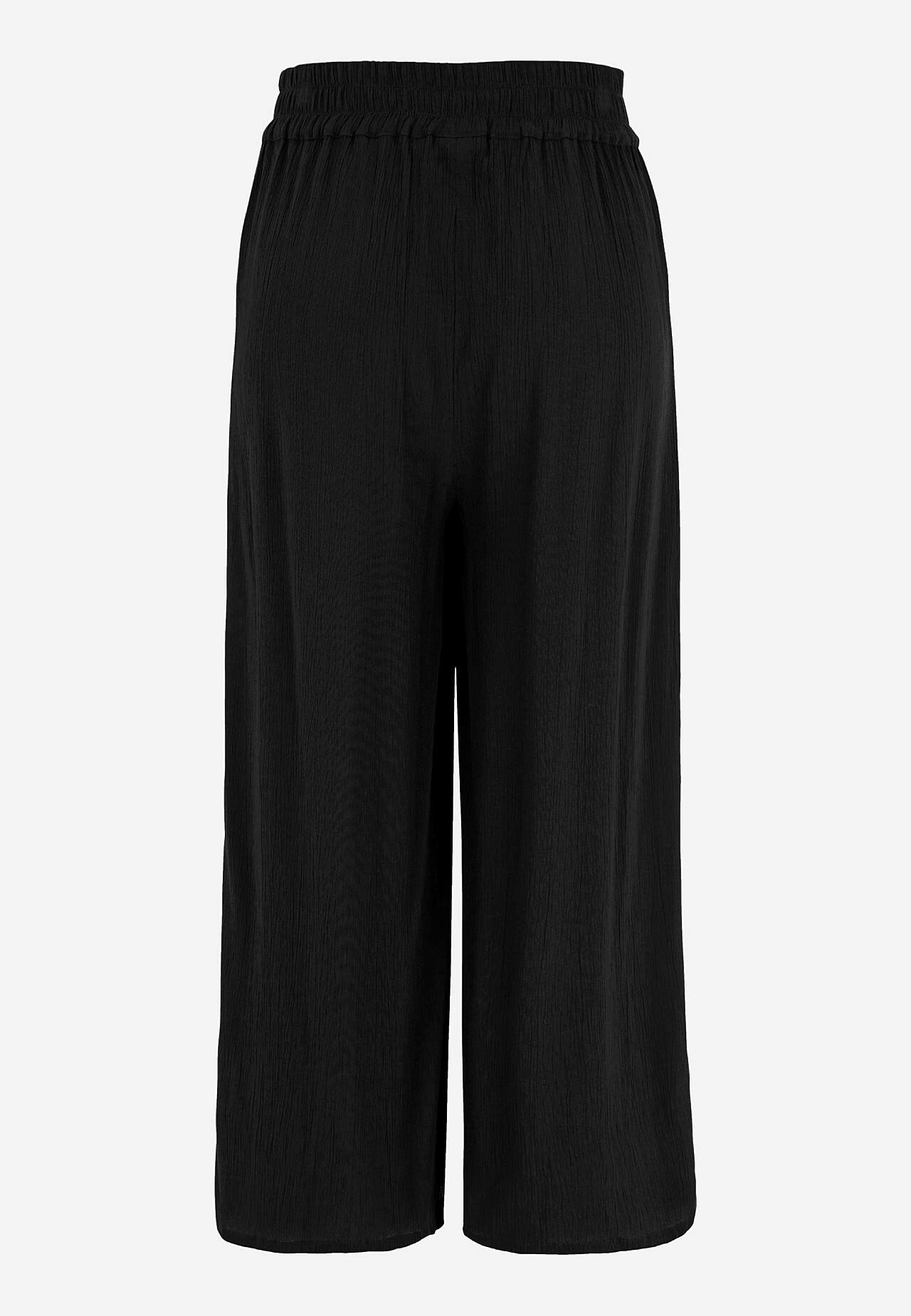 Crepe culotte trousers