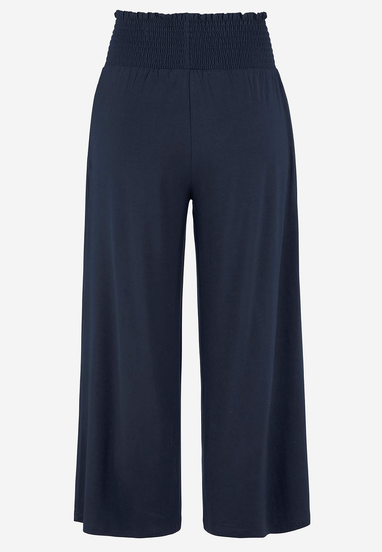 Soft jersey pants with smocked elasticized waist Liv