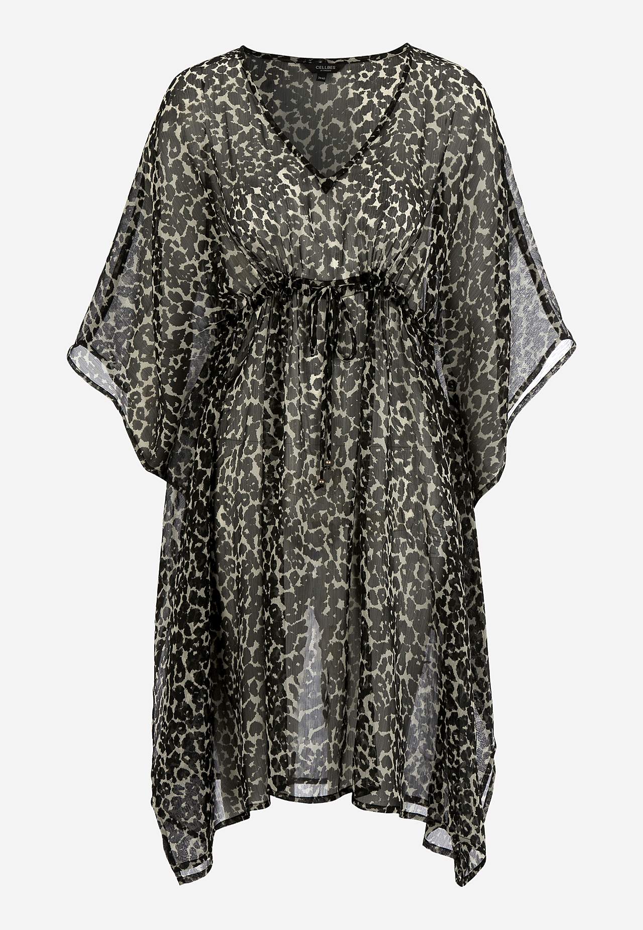 Patterned beach caftan
