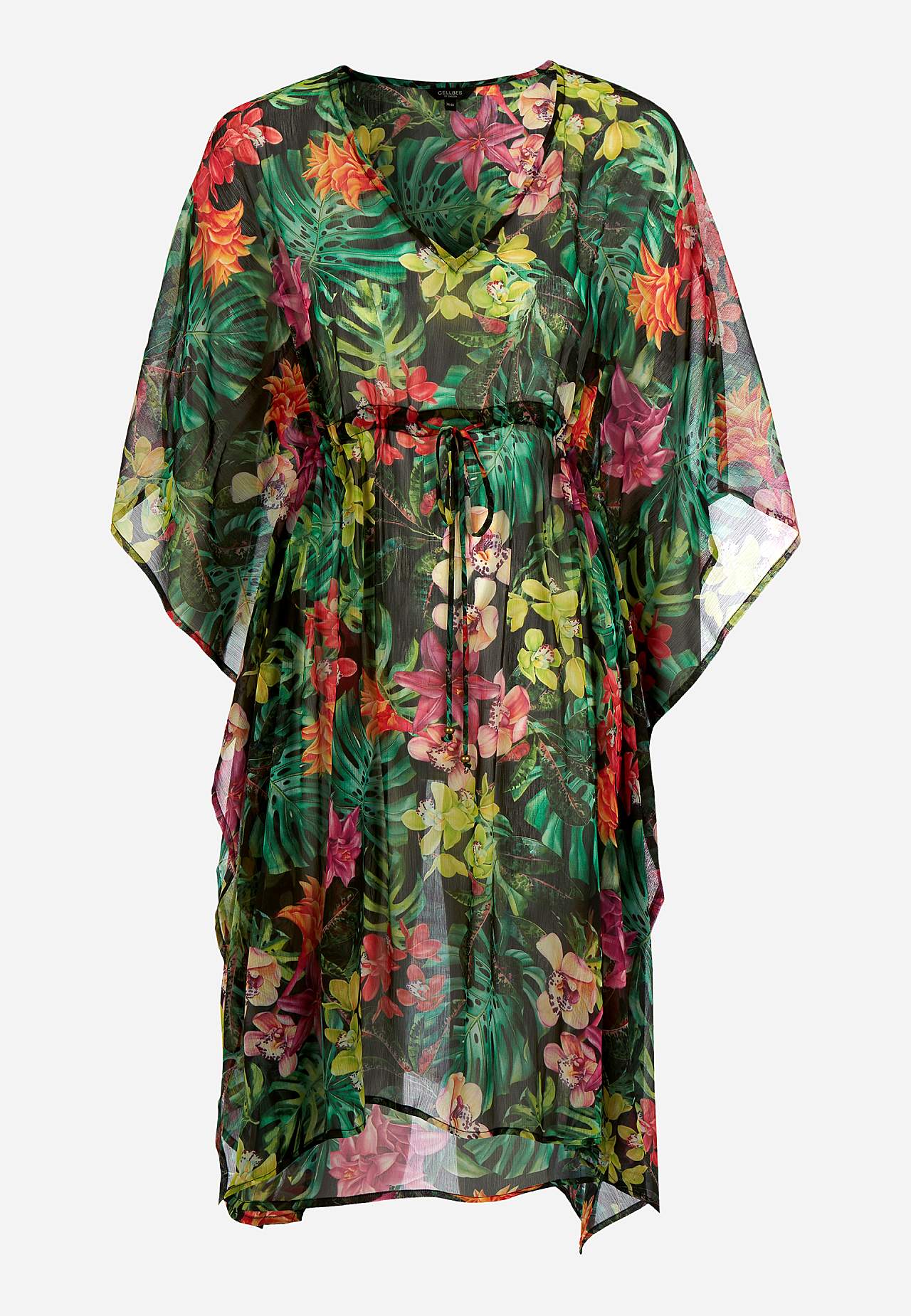 Patterned beach caftan