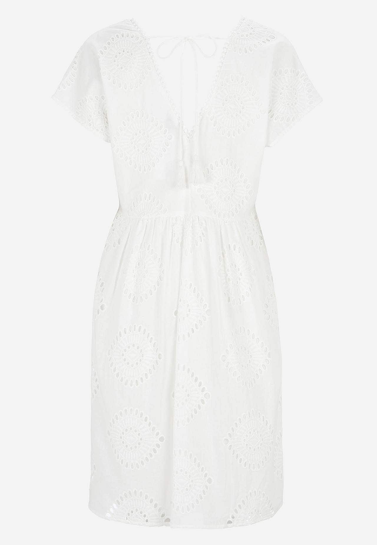Broderie anglaise (hole embroidery) dress tunic Ibiza