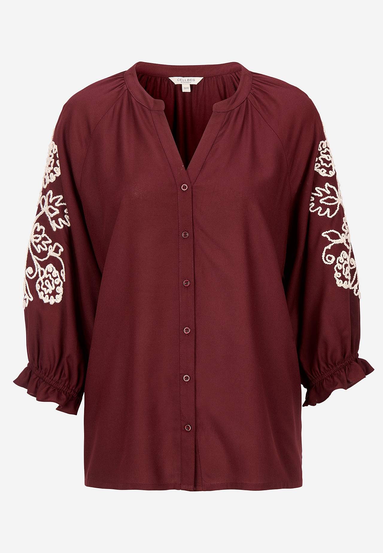 Blouse with embroidery