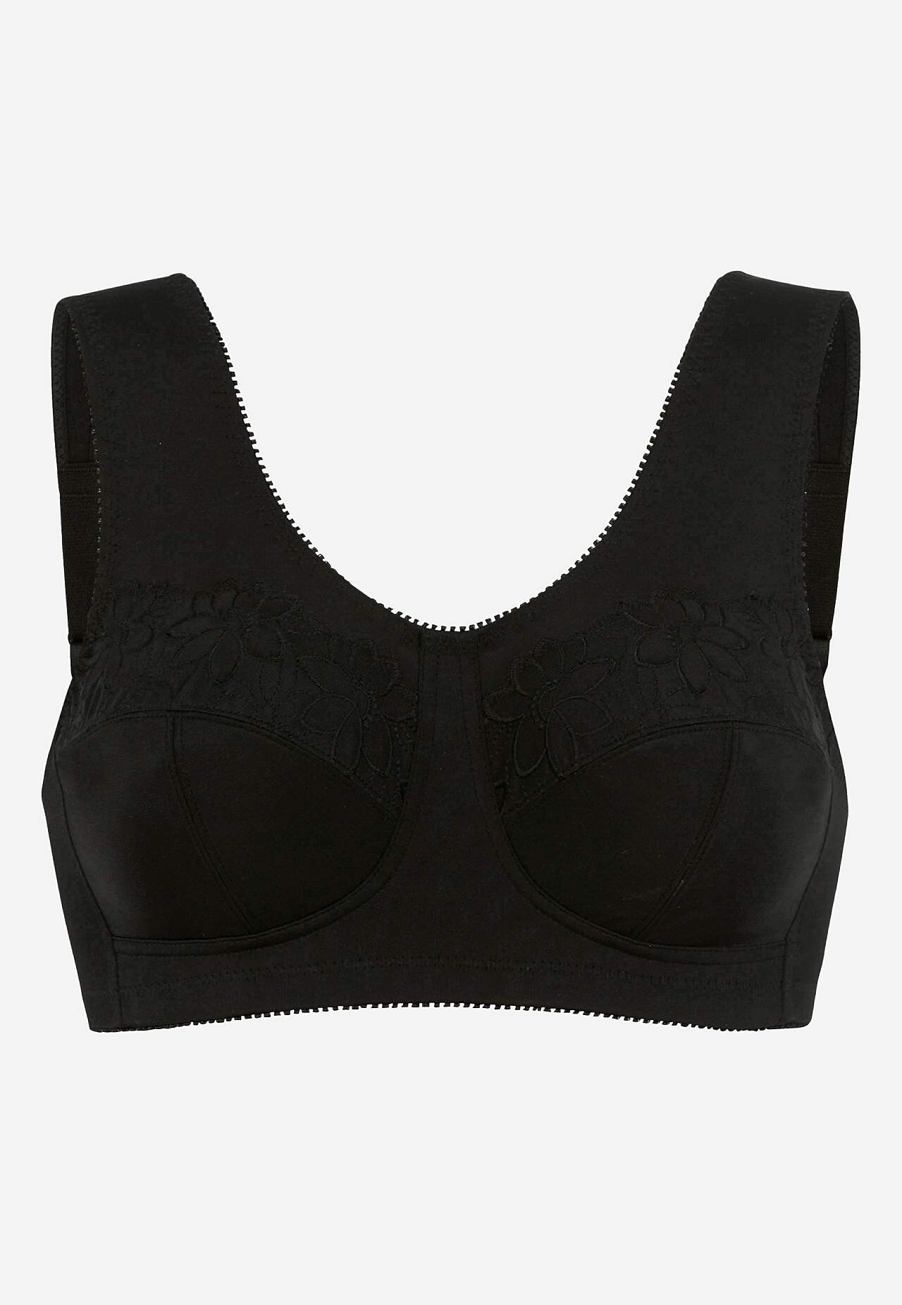 Soft bra with embroidery