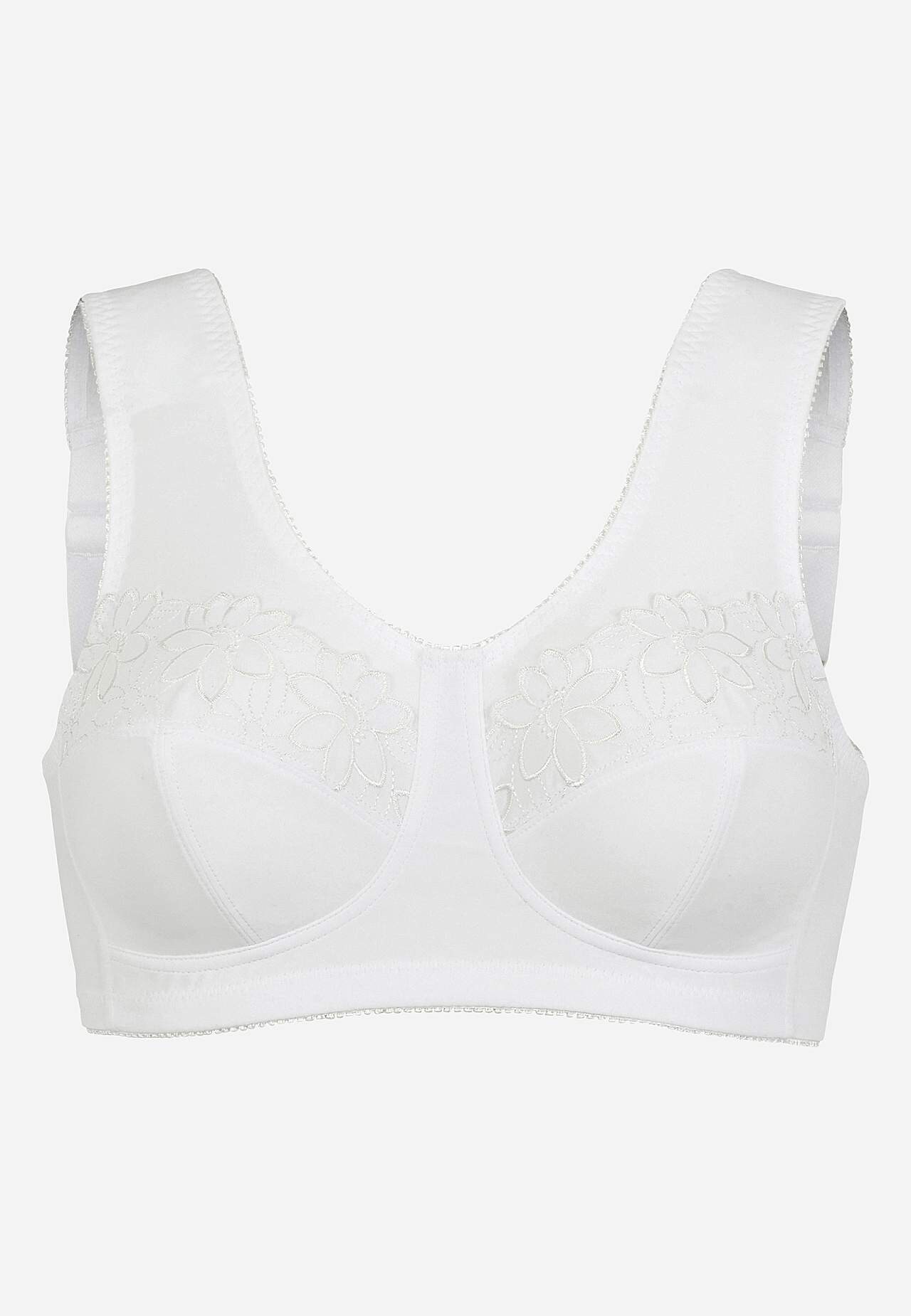 Soft bra with embroidery