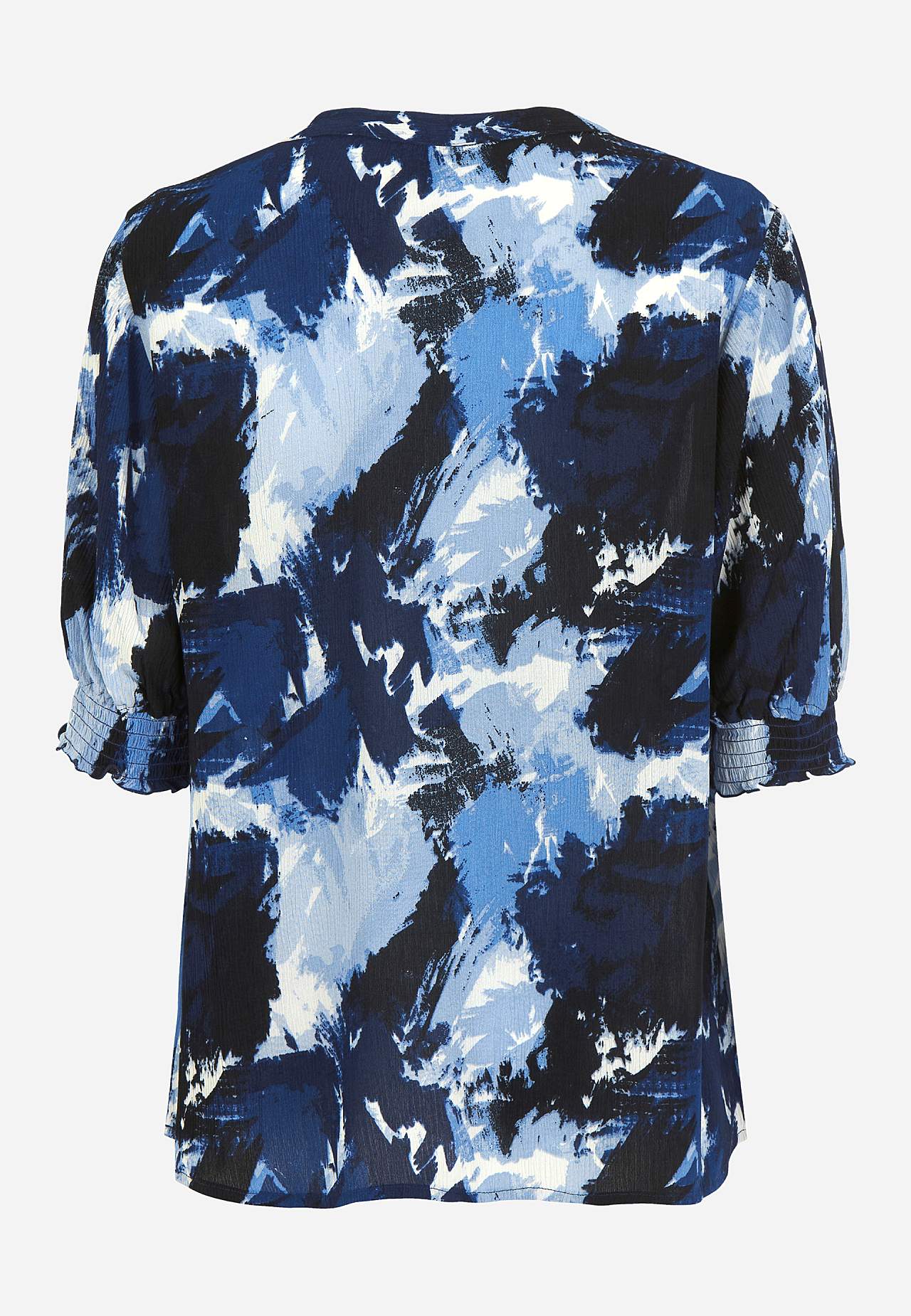 Crepe blouse with smocking