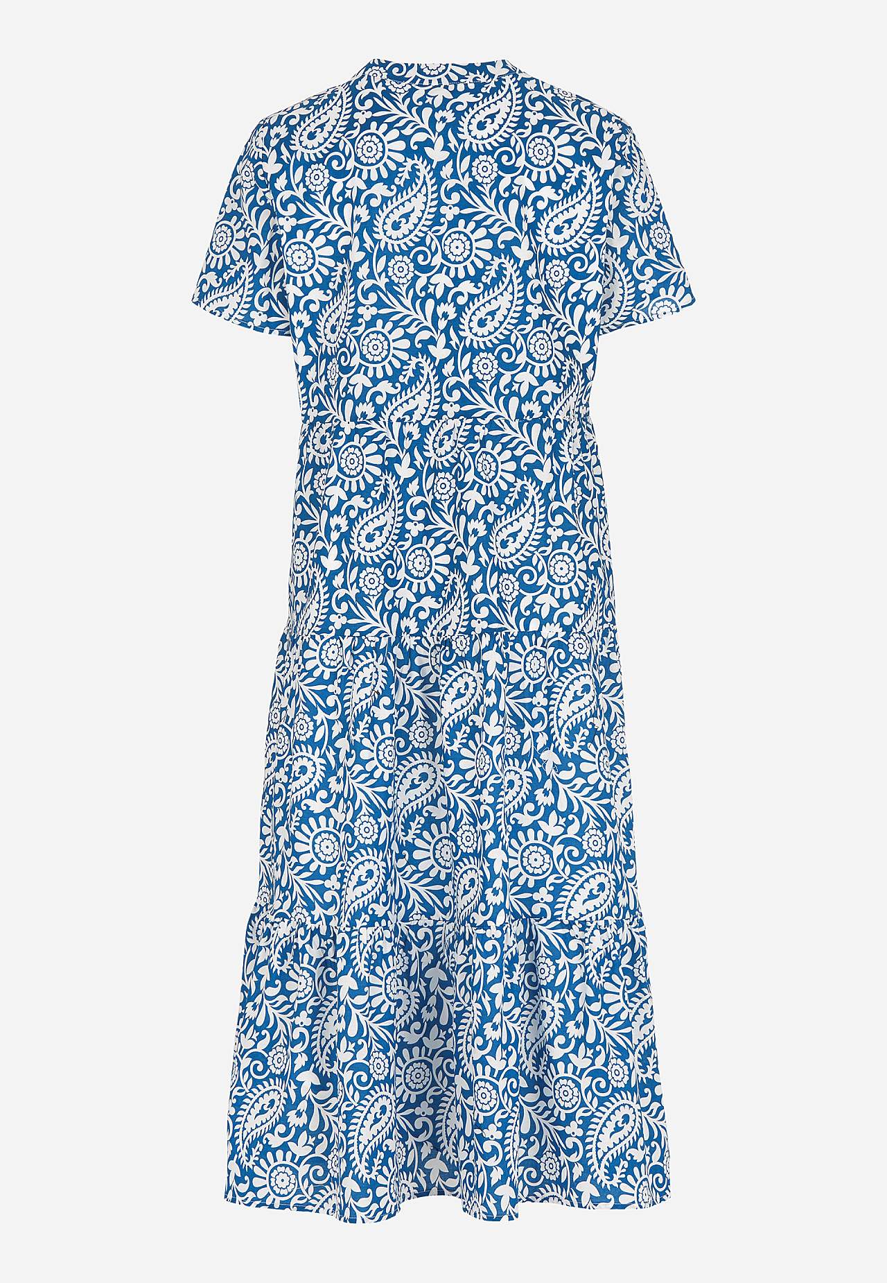 Cotton dress with flounce