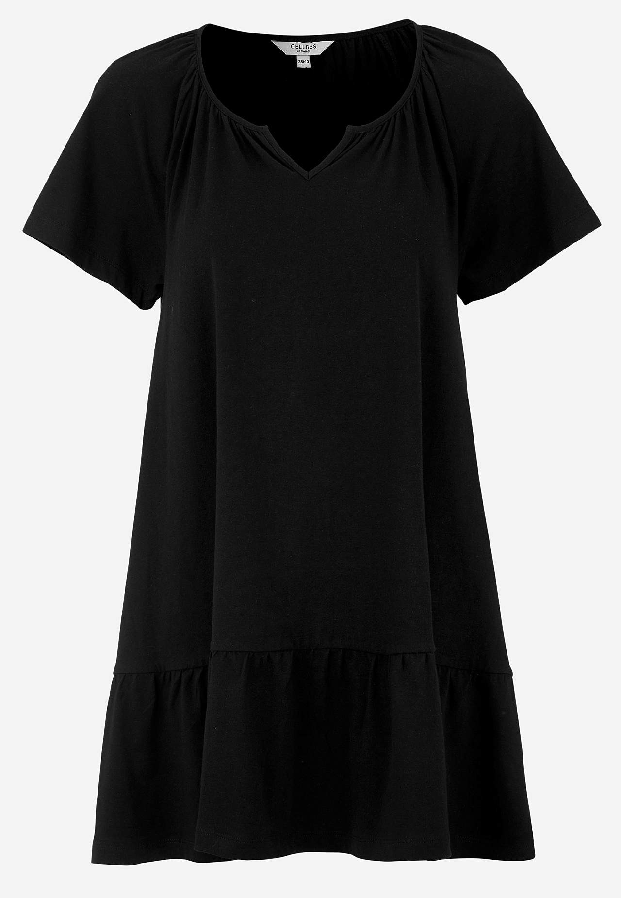 Tunic with frill at the bottom