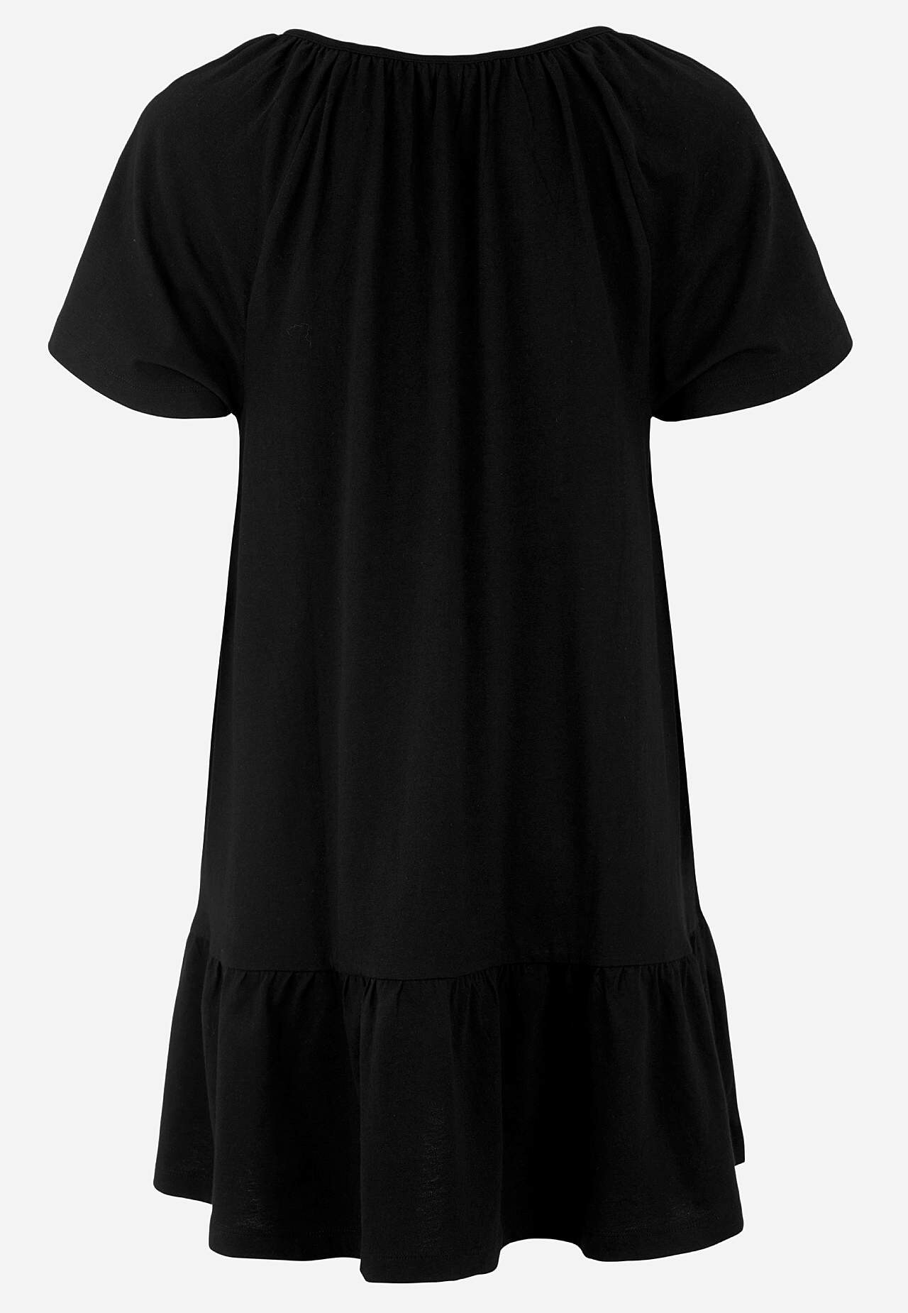 Tunic with frill at the bottom