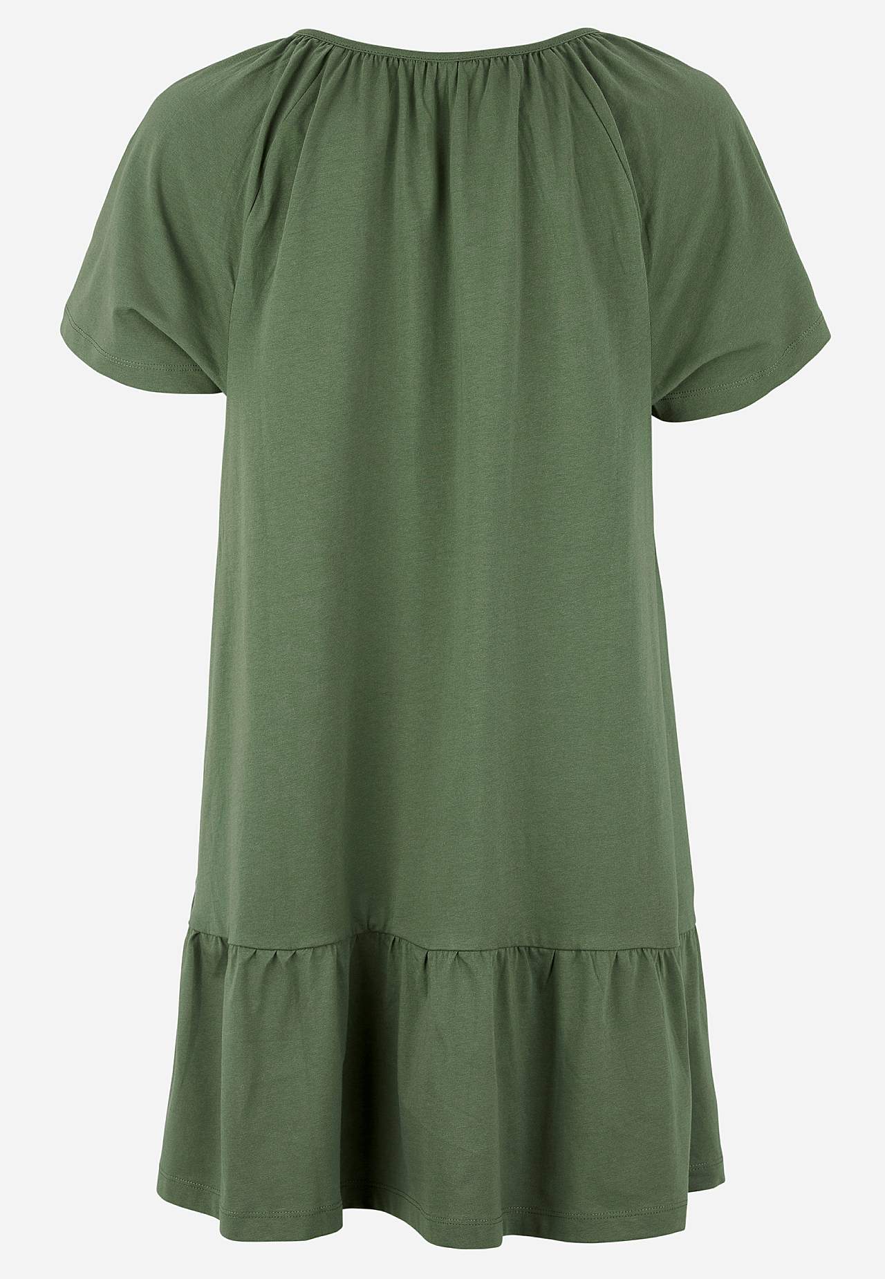 Tunic with frill at the bottom