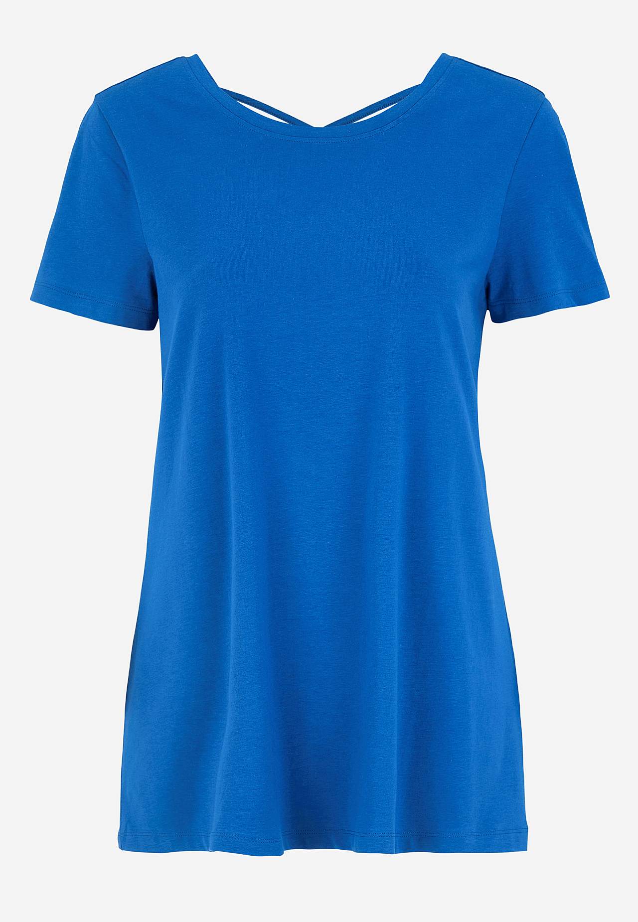 Jersey top with braided back detail
