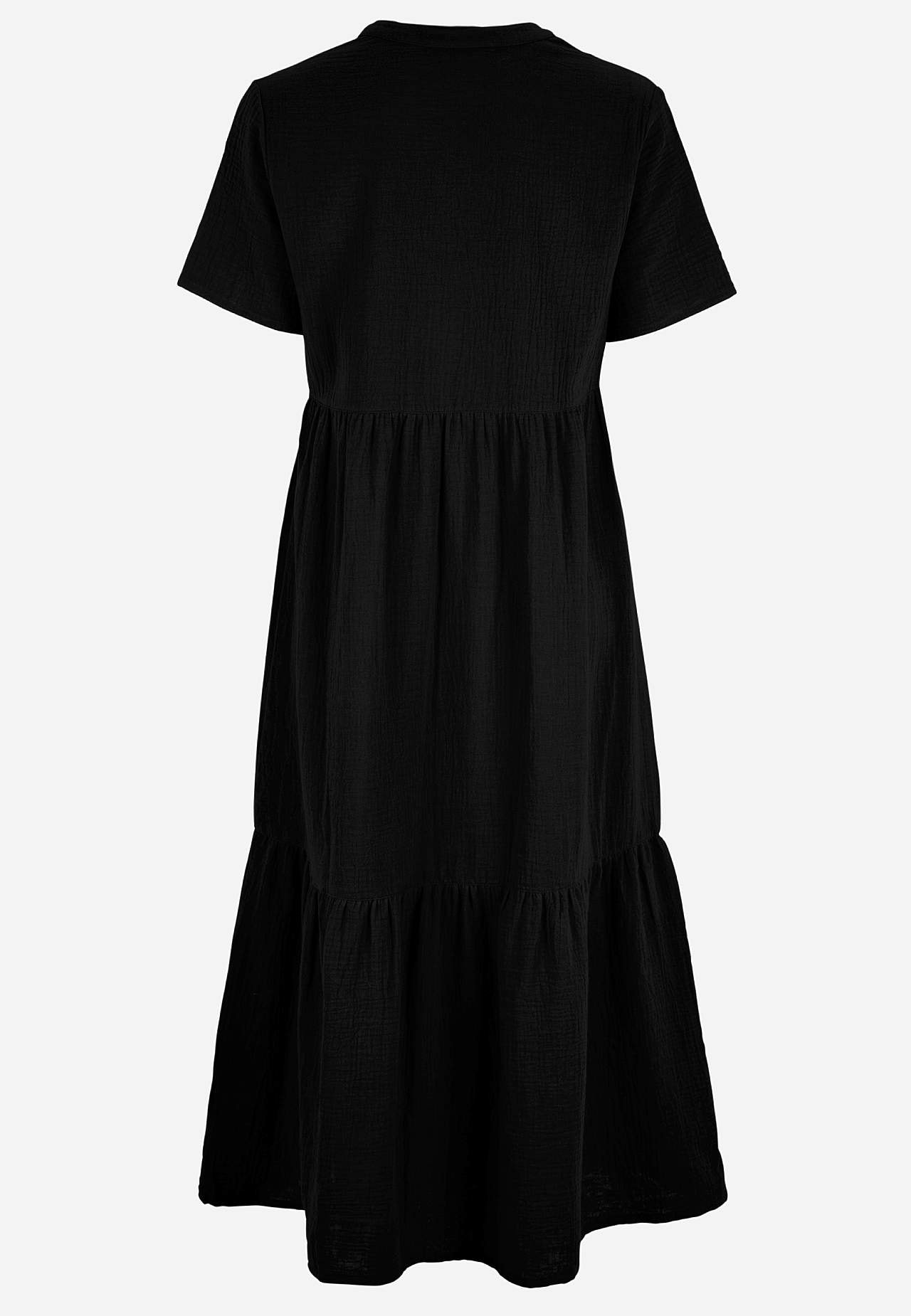 Dress in crinkled cotton Patricia