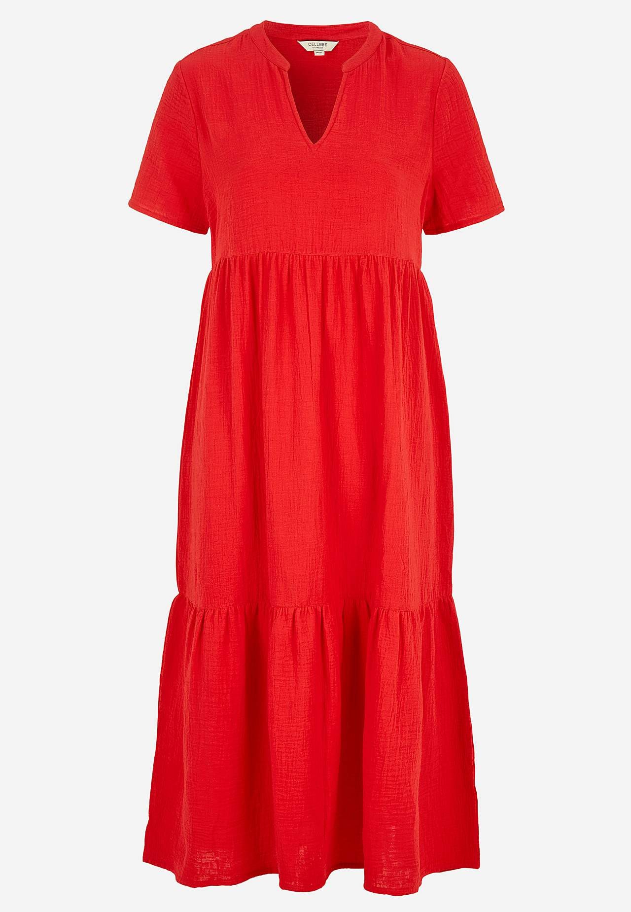 Dress in crinkled cotton Patricia