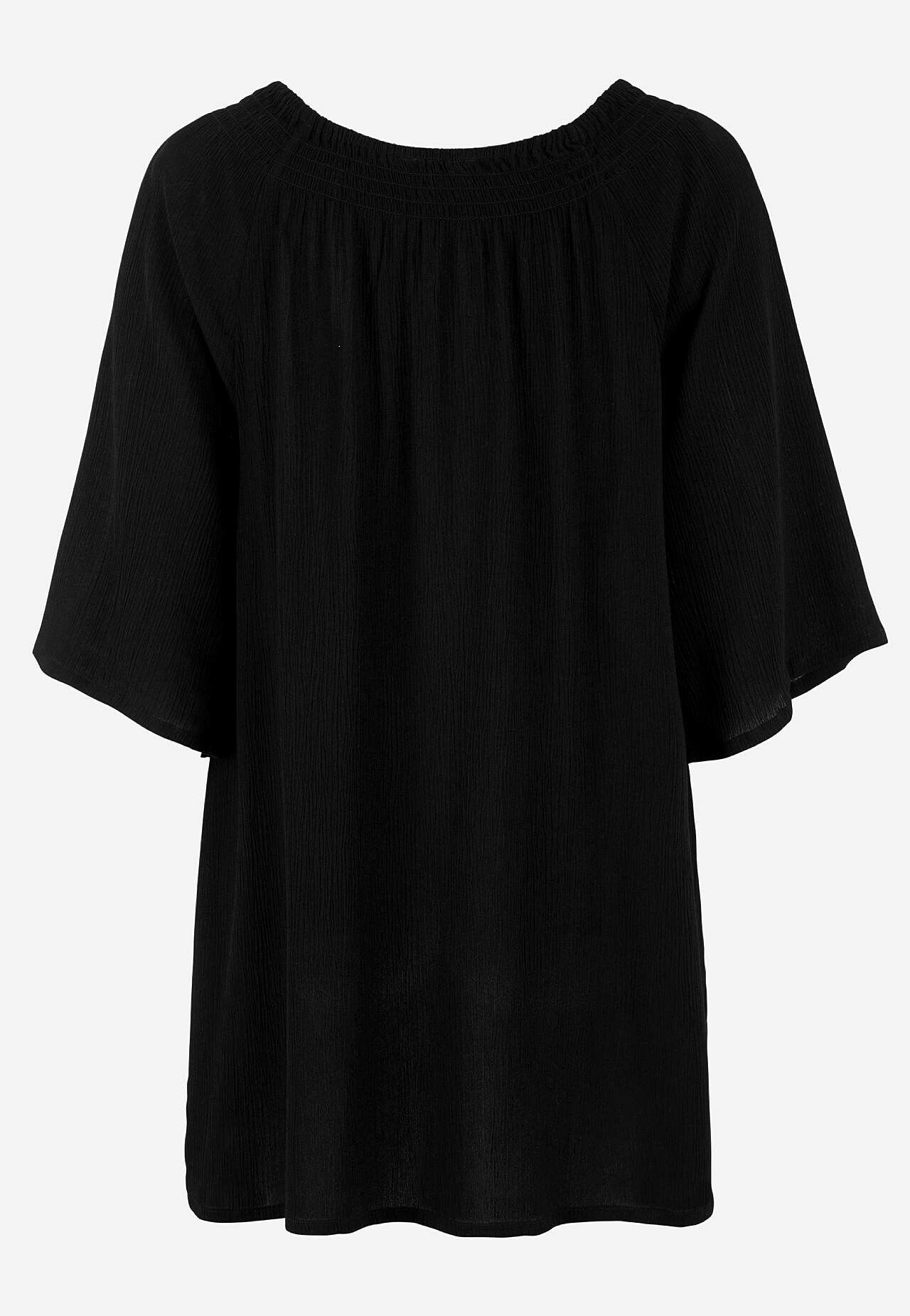 Tunic in viscose crepe