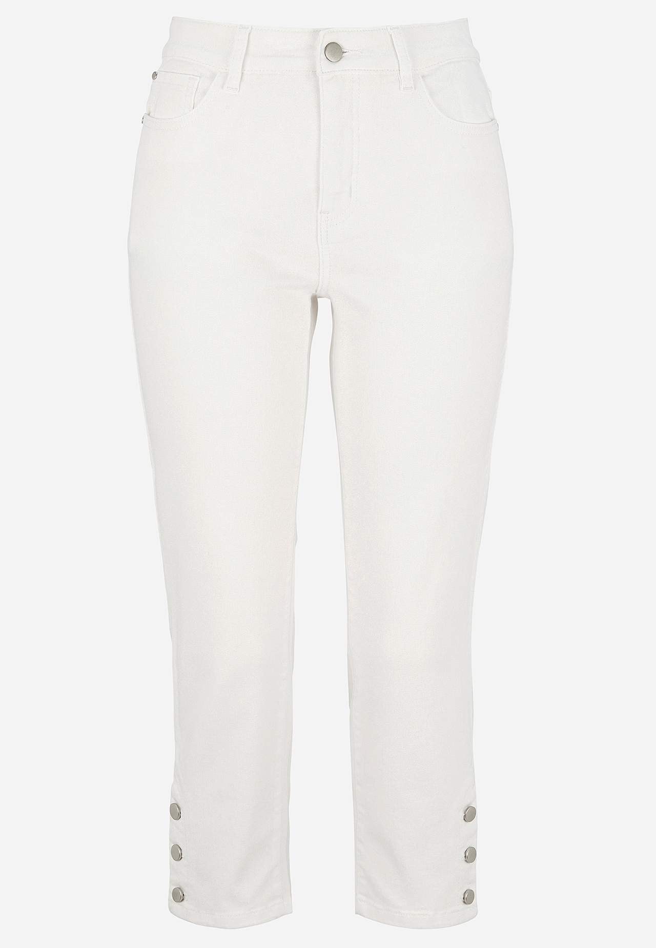 Crop jeans with five-pocket design