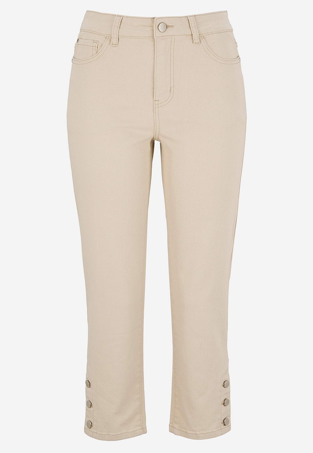 Crop jeans with five-pocket design