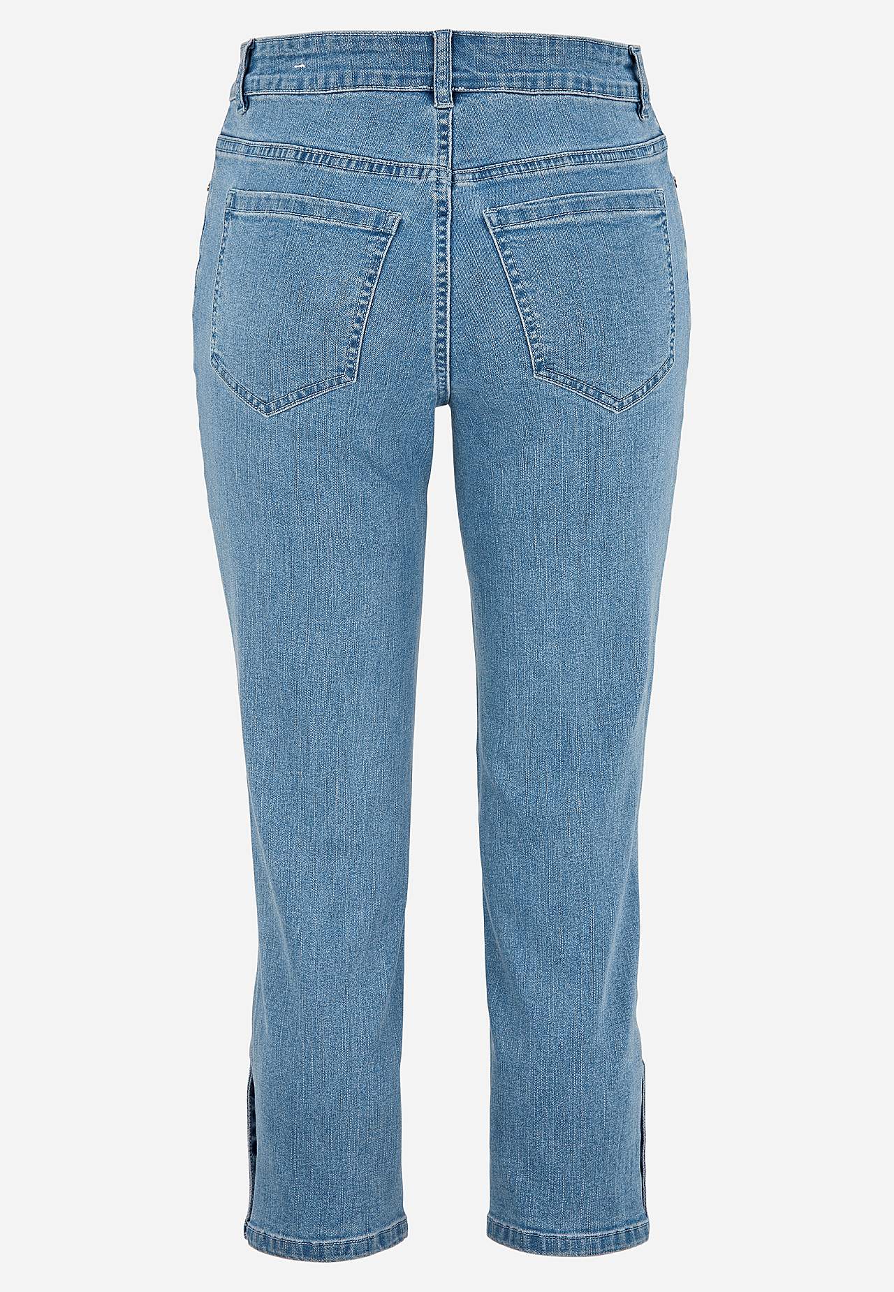 Crop jeans with five-pocket design