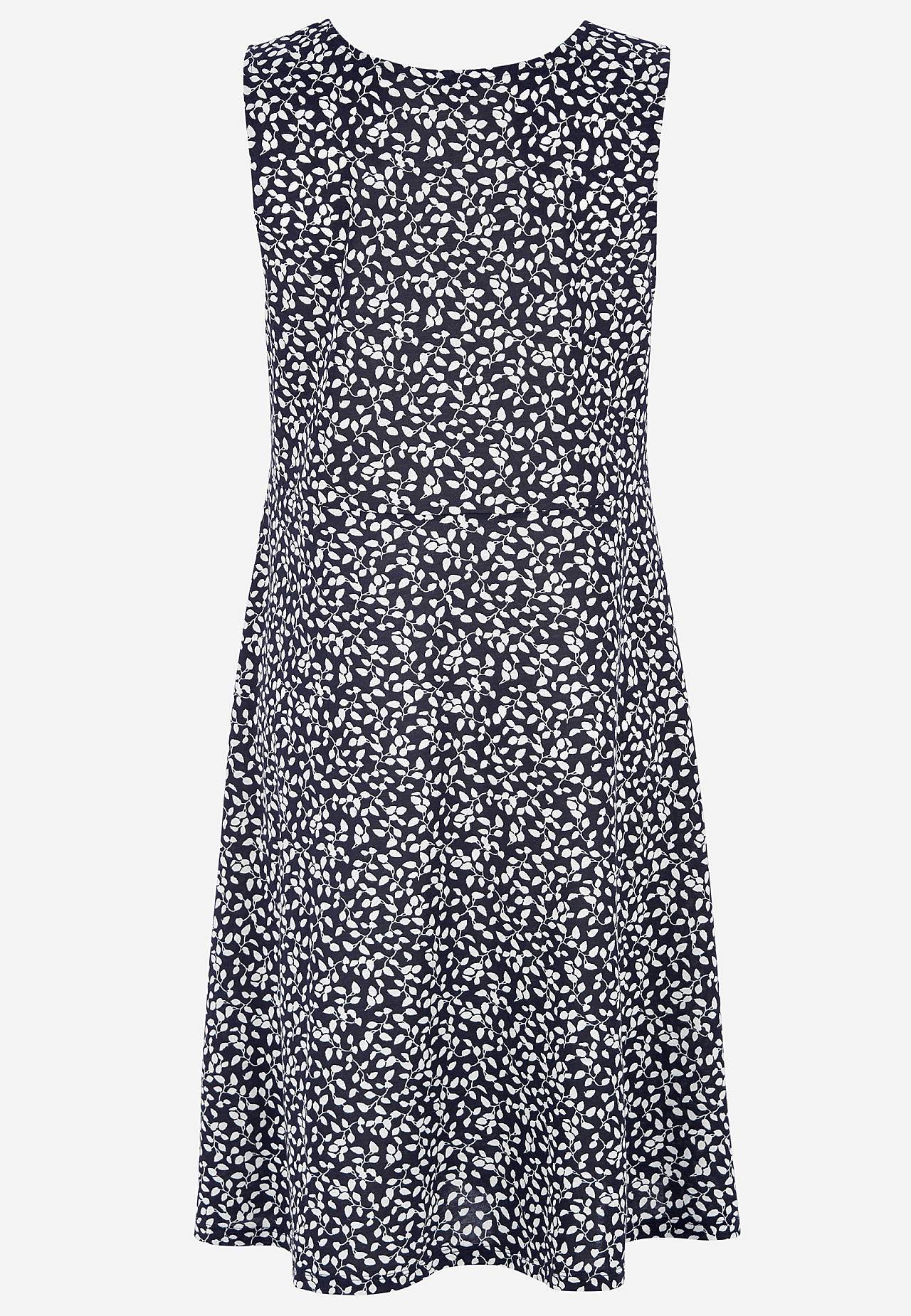 V-neck jersey dress with seam below the bust