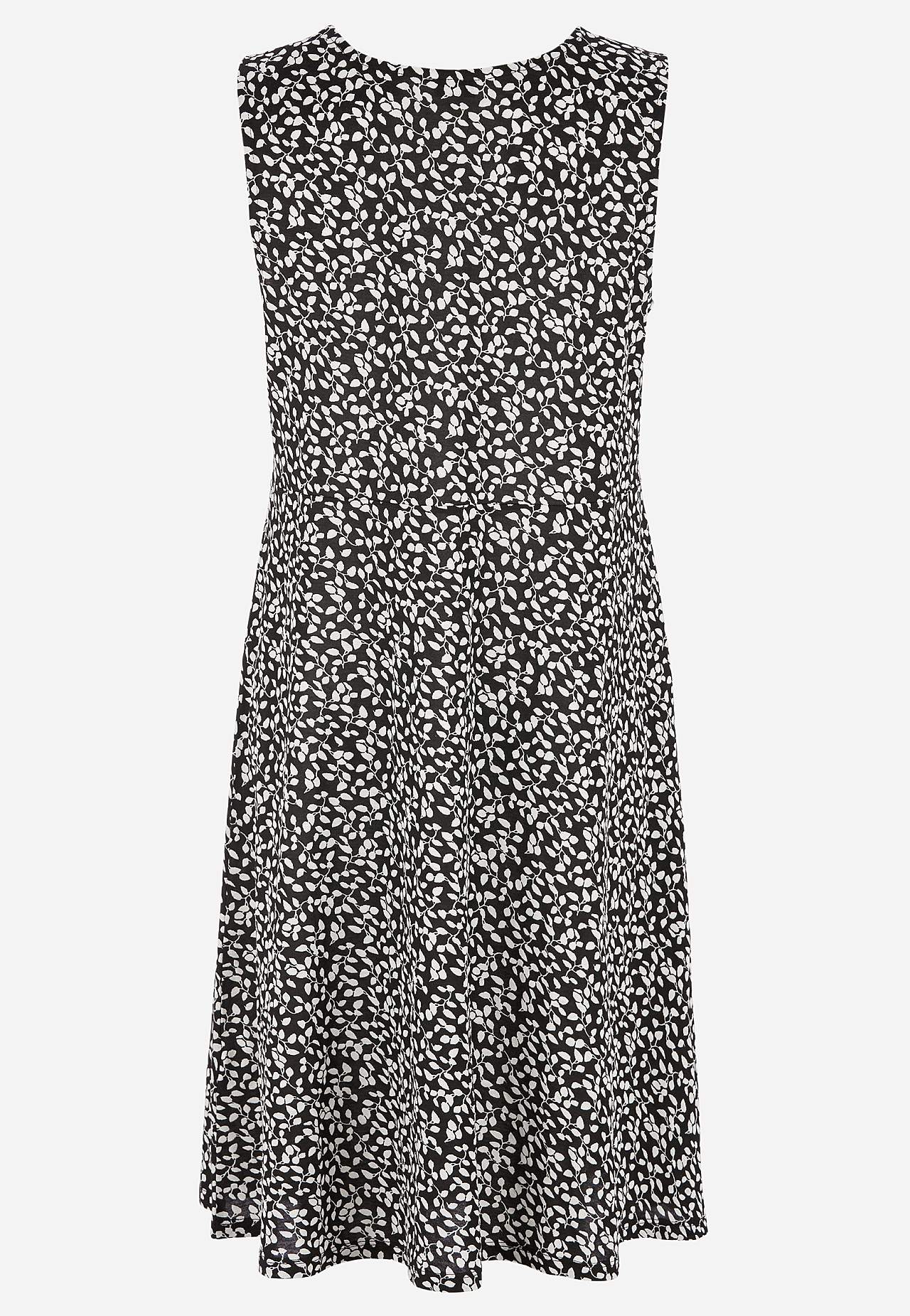 V-neck jersey dress with seam below the bust