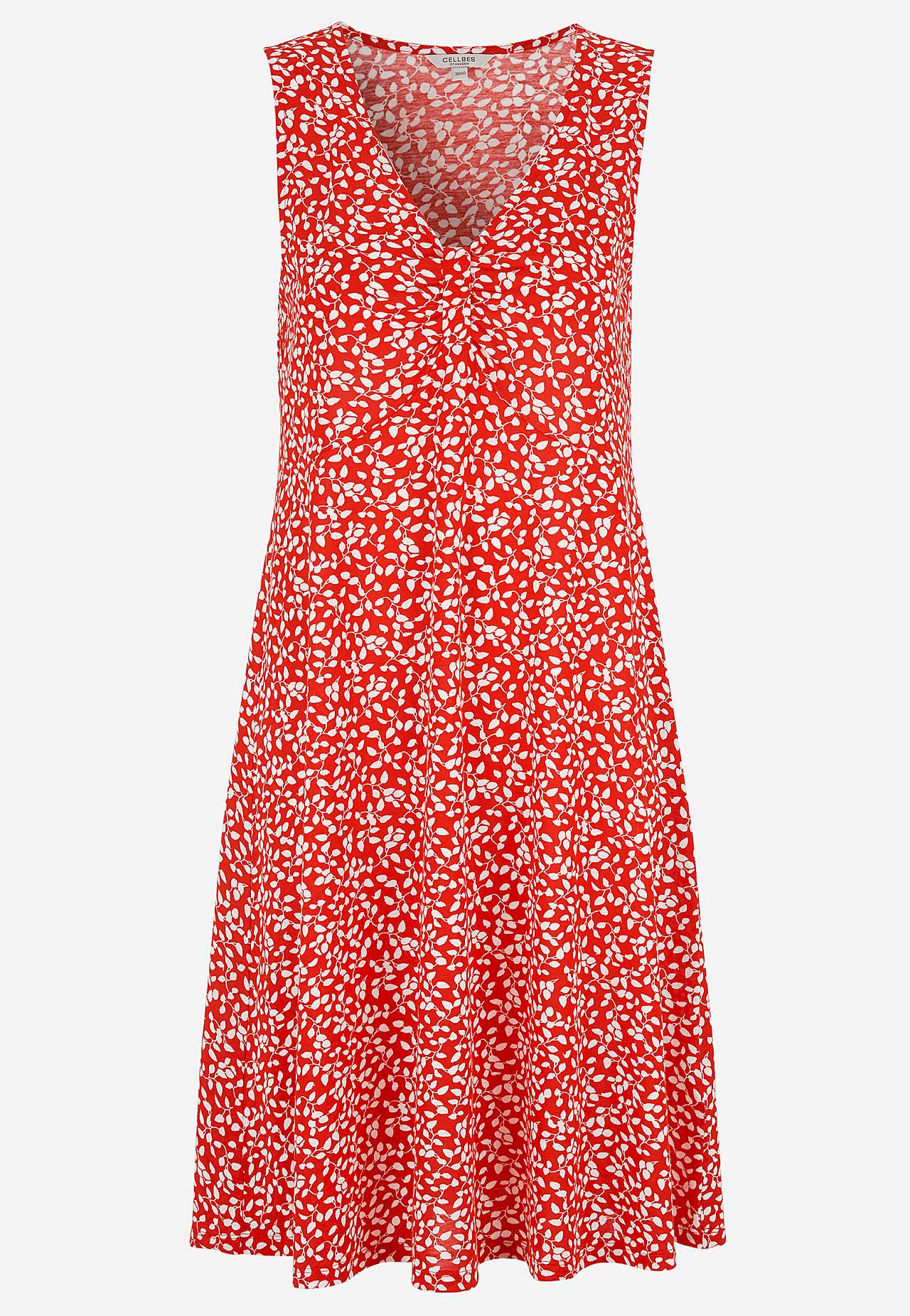 V-neck jersey dress with seam below the bust