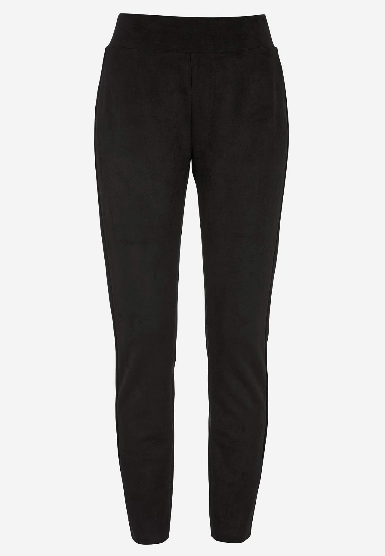 Leggings with suede look