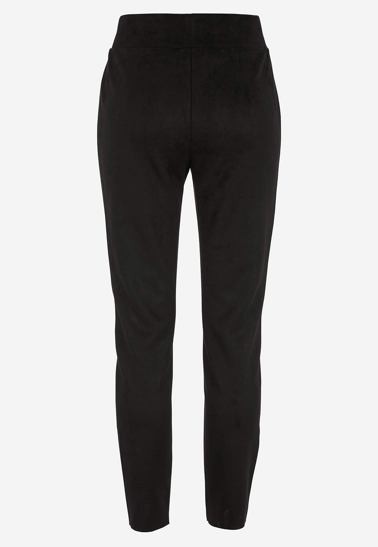 Leggings with suede look
