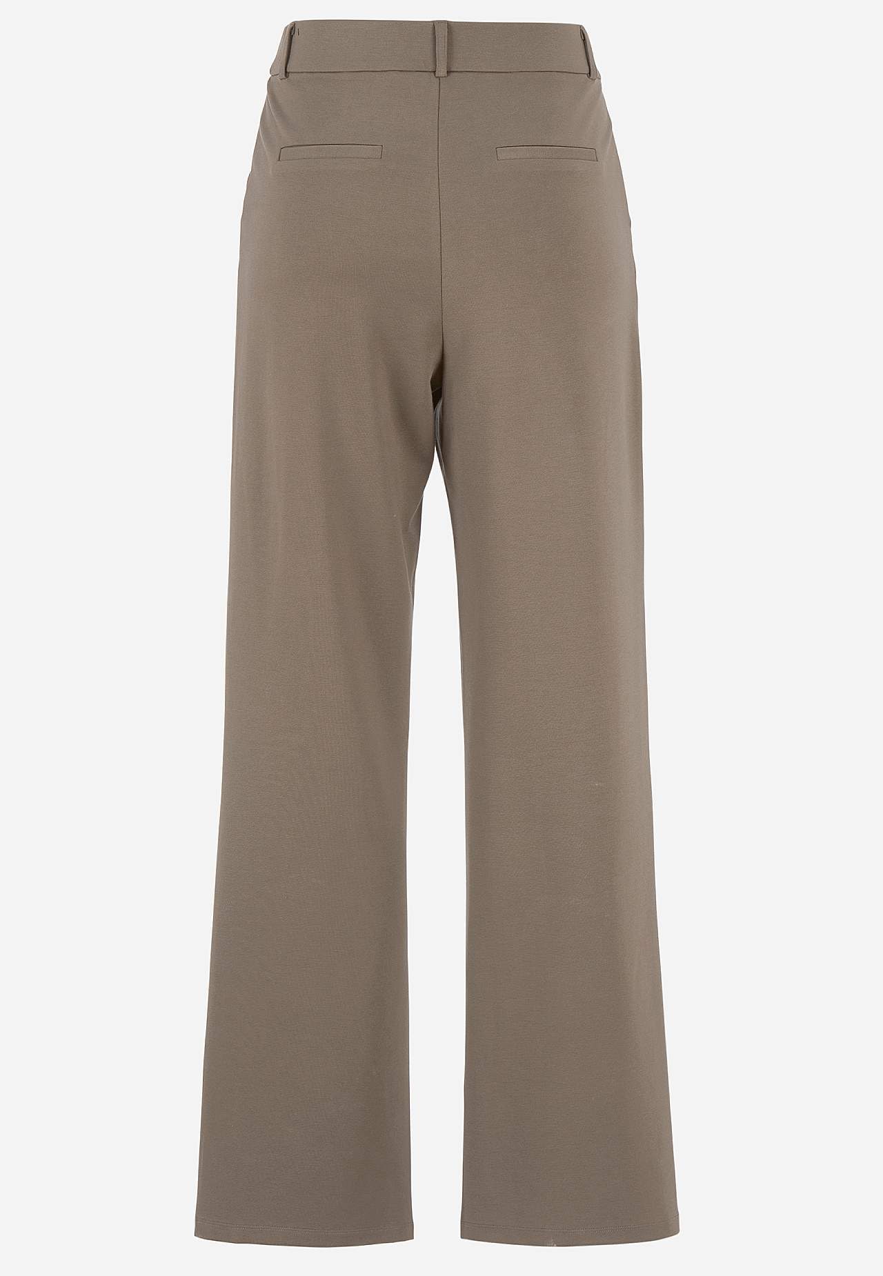 Wide jersey pants with pockets