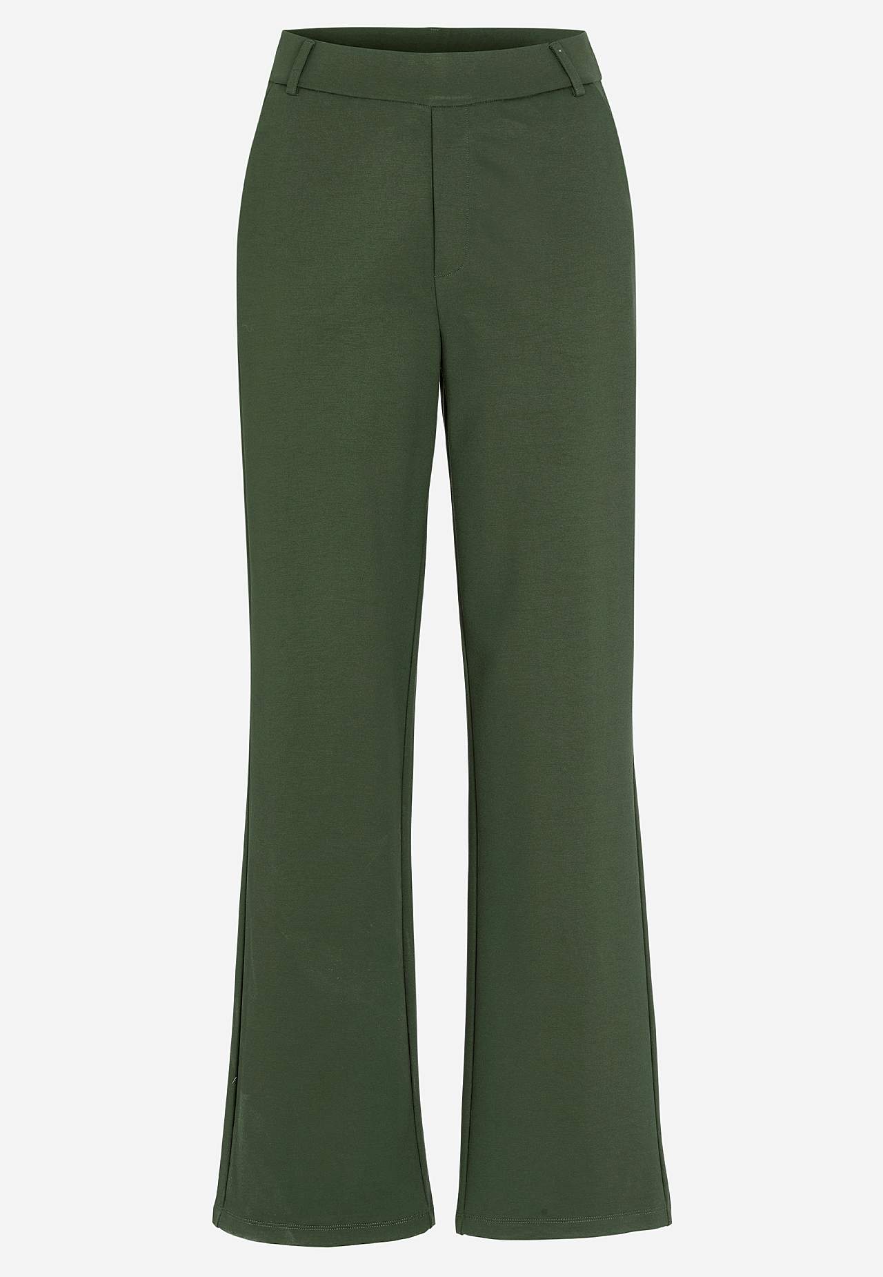 Breite Hose aus Romanit-Jersey mit Taschen Lisa