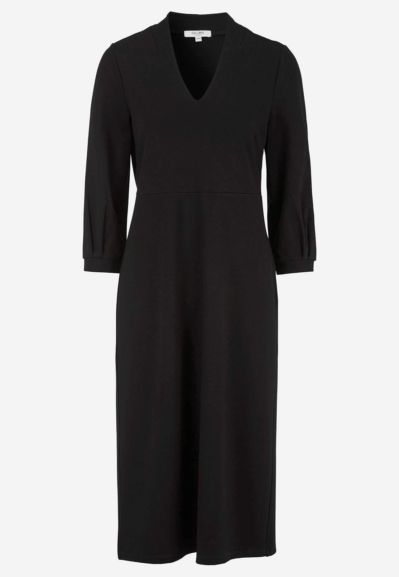 Elegant, v-neck jersey dress
