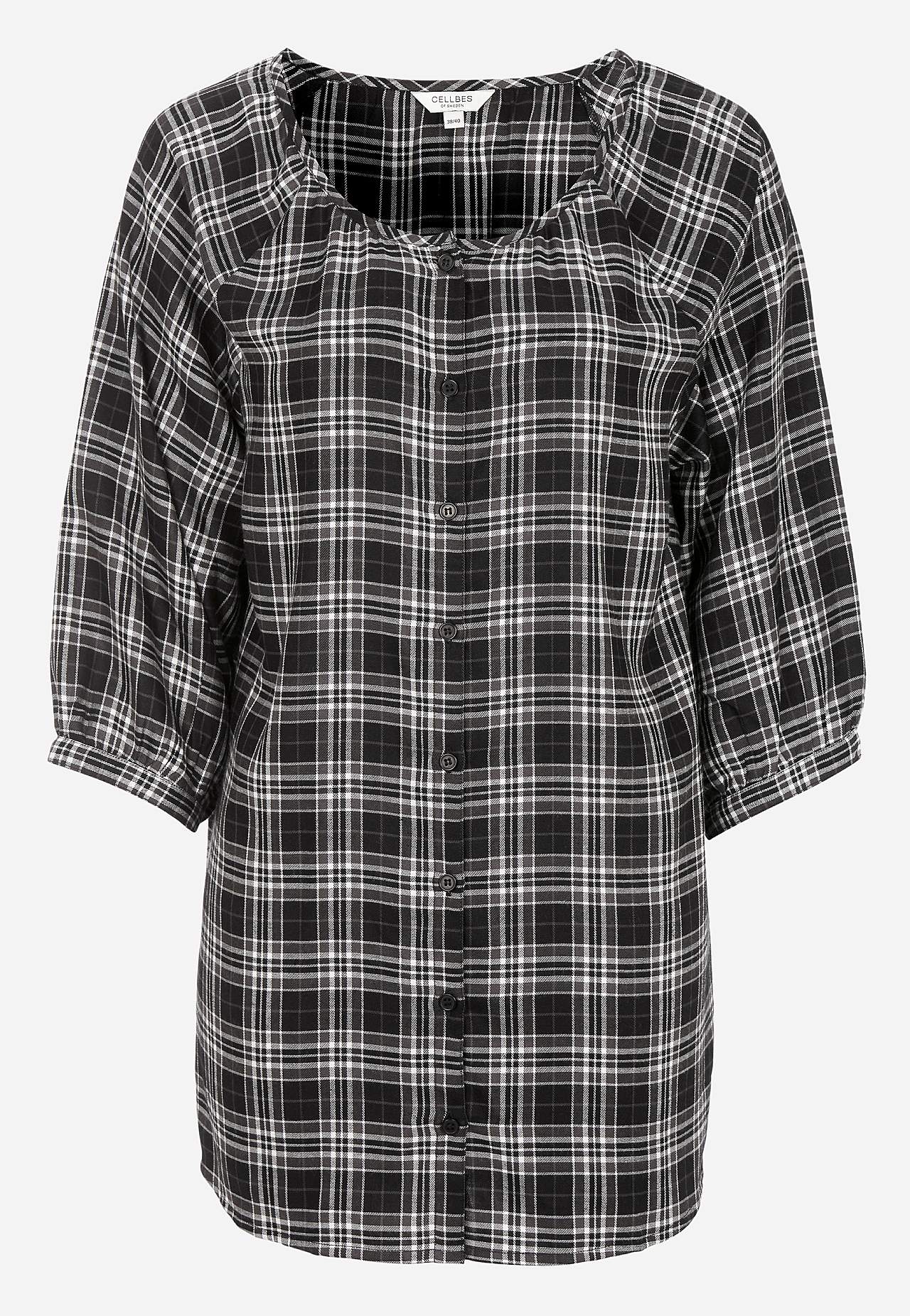 Checked, woven tunic