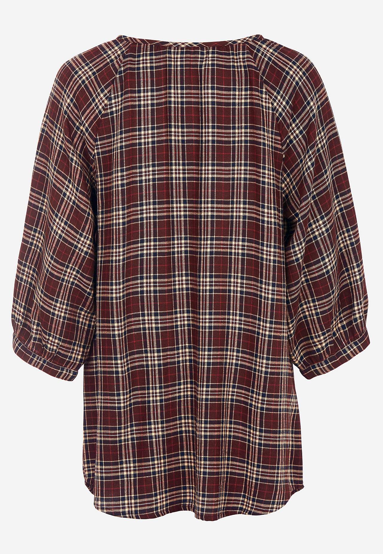 Checked, woven tunic