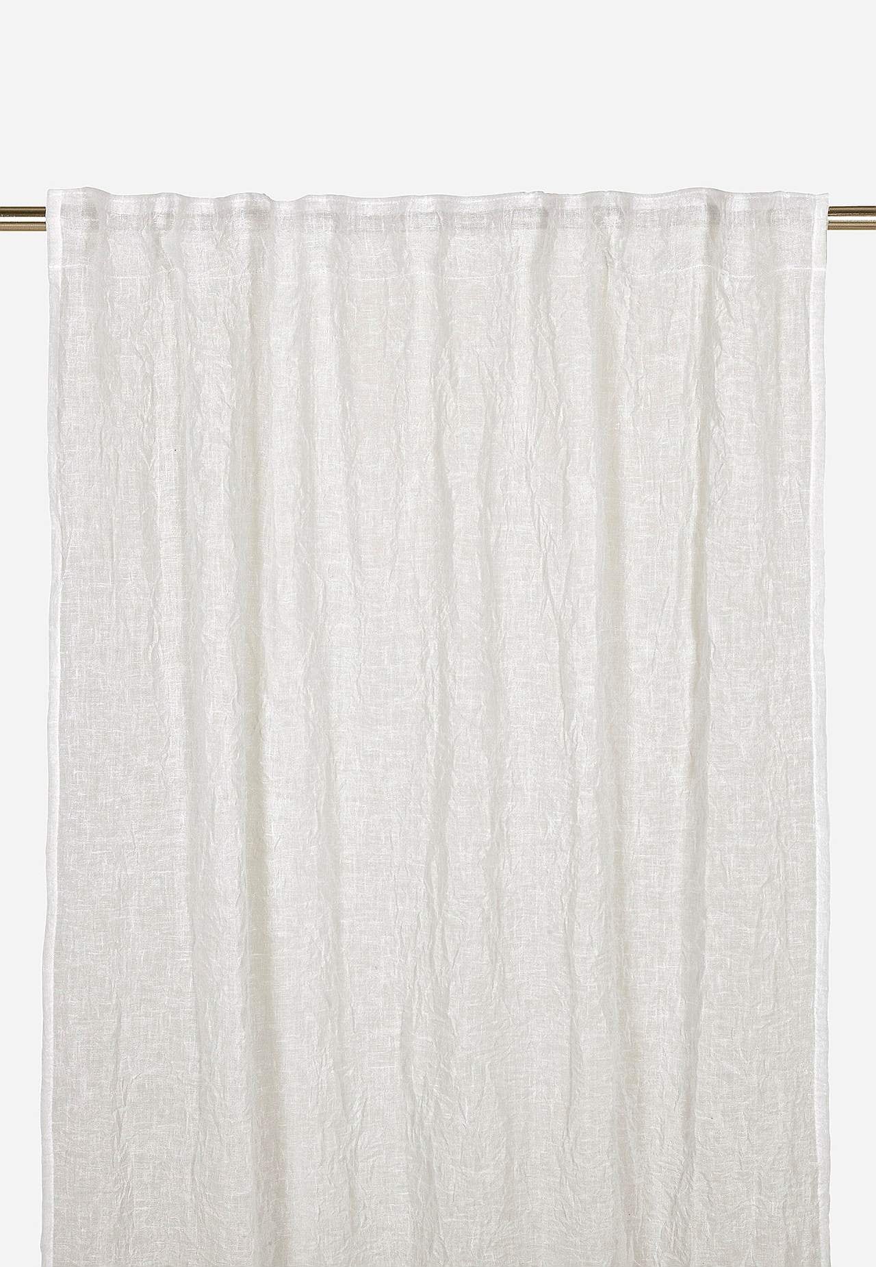 Crinkled multi length tape curtains Caroline 2-pack