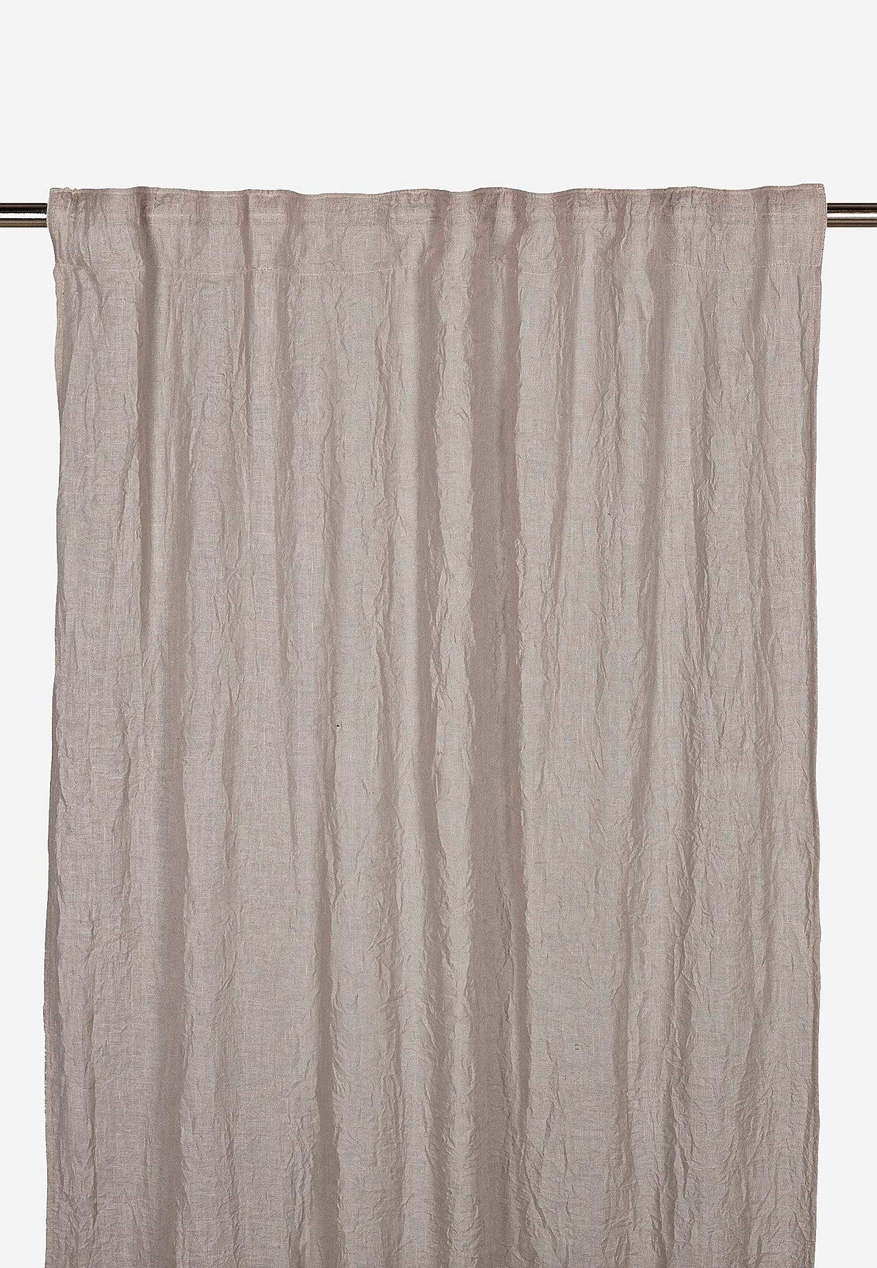 Crinkled multi length tape curtains Caroline 2-pack
