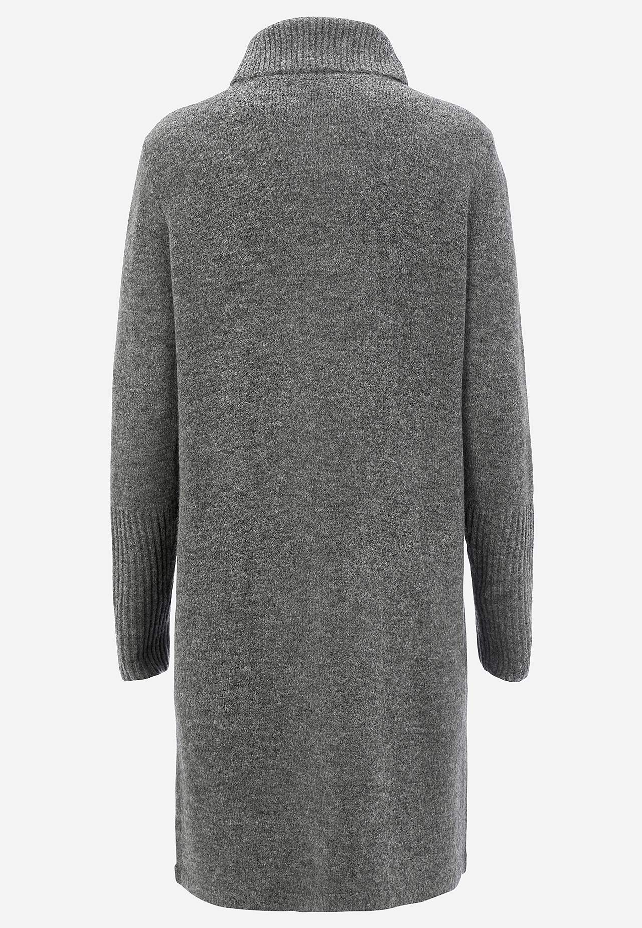 Knitted polo shirt with wrap detail at front