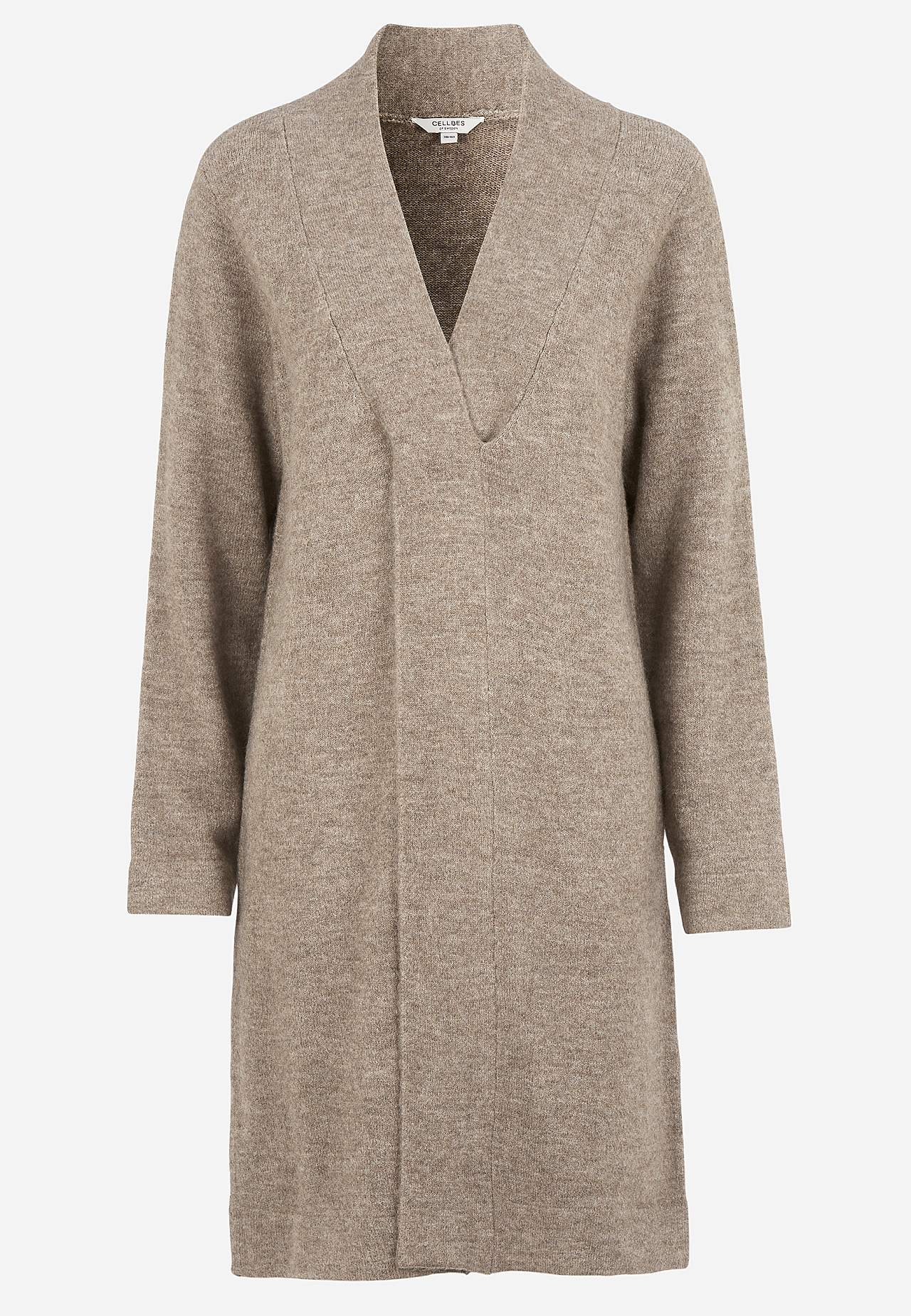 Knitted tunic with twisted detail