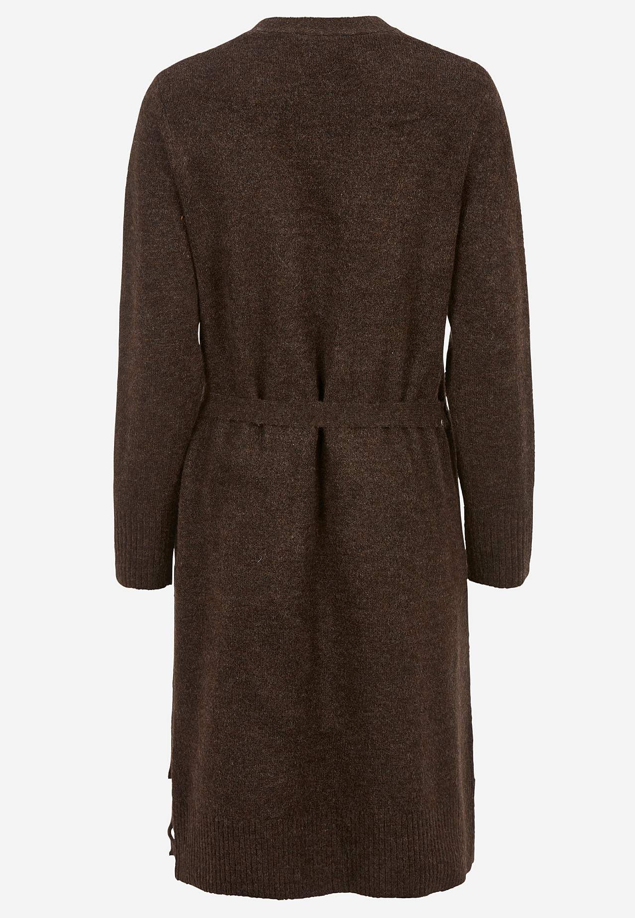Knitted dress with wrap design