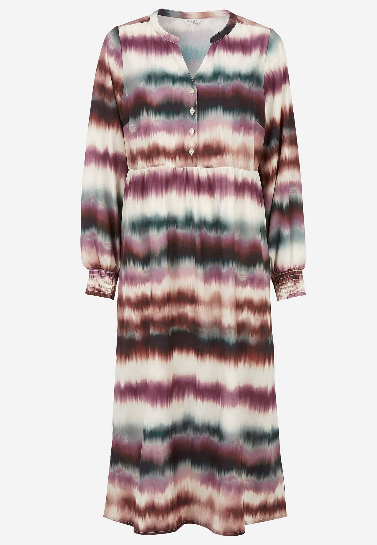 Dress with puff sleeves