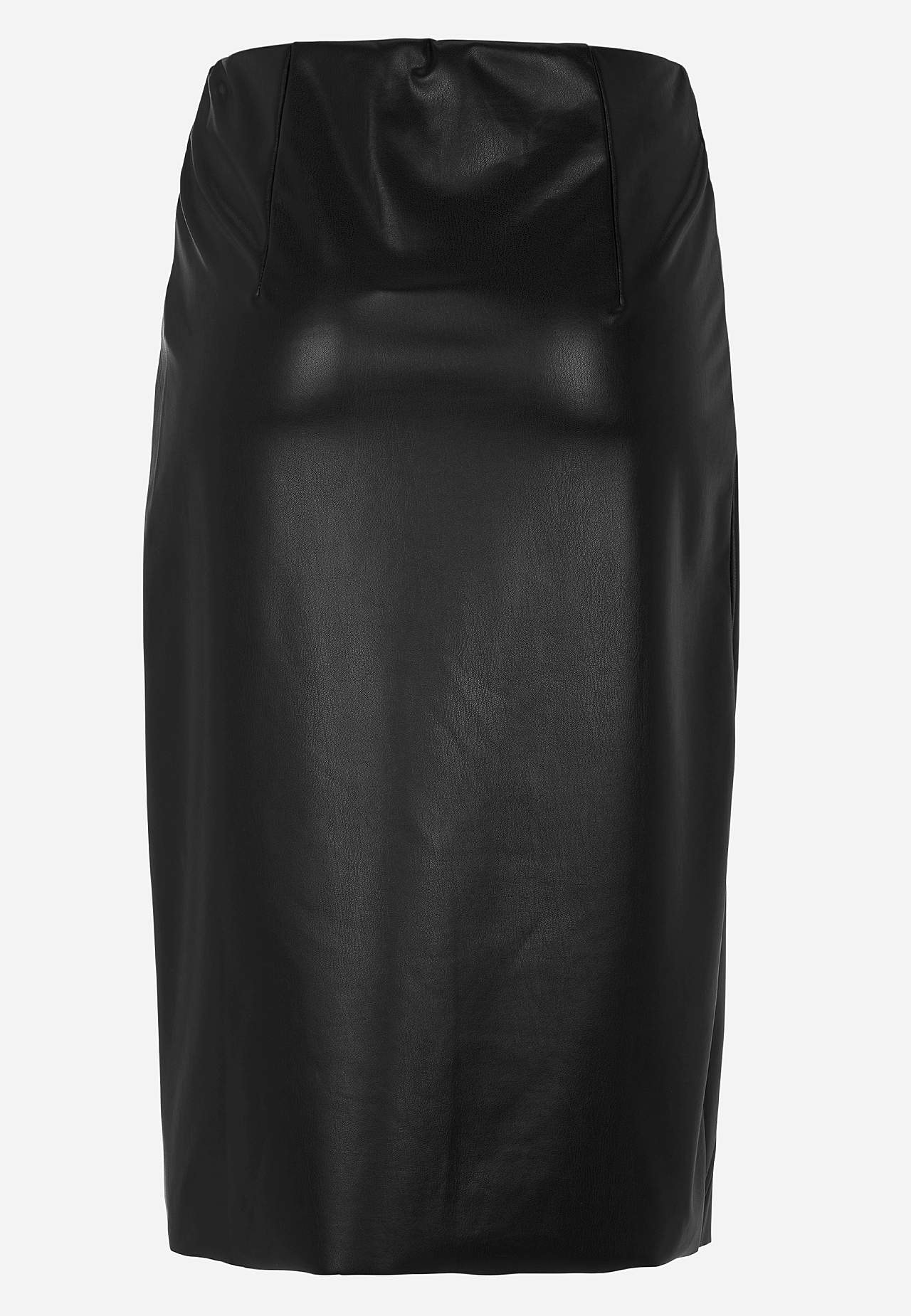 Skirt in faux leather
