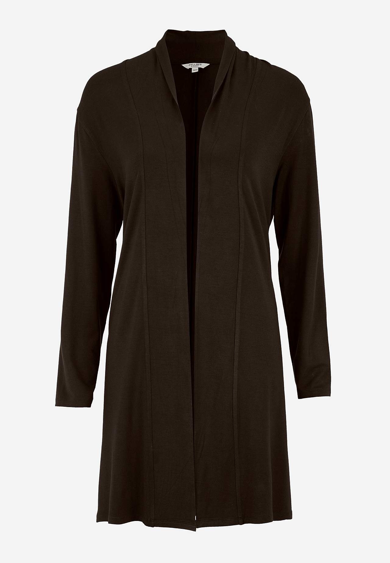 Long cardigan in tricot